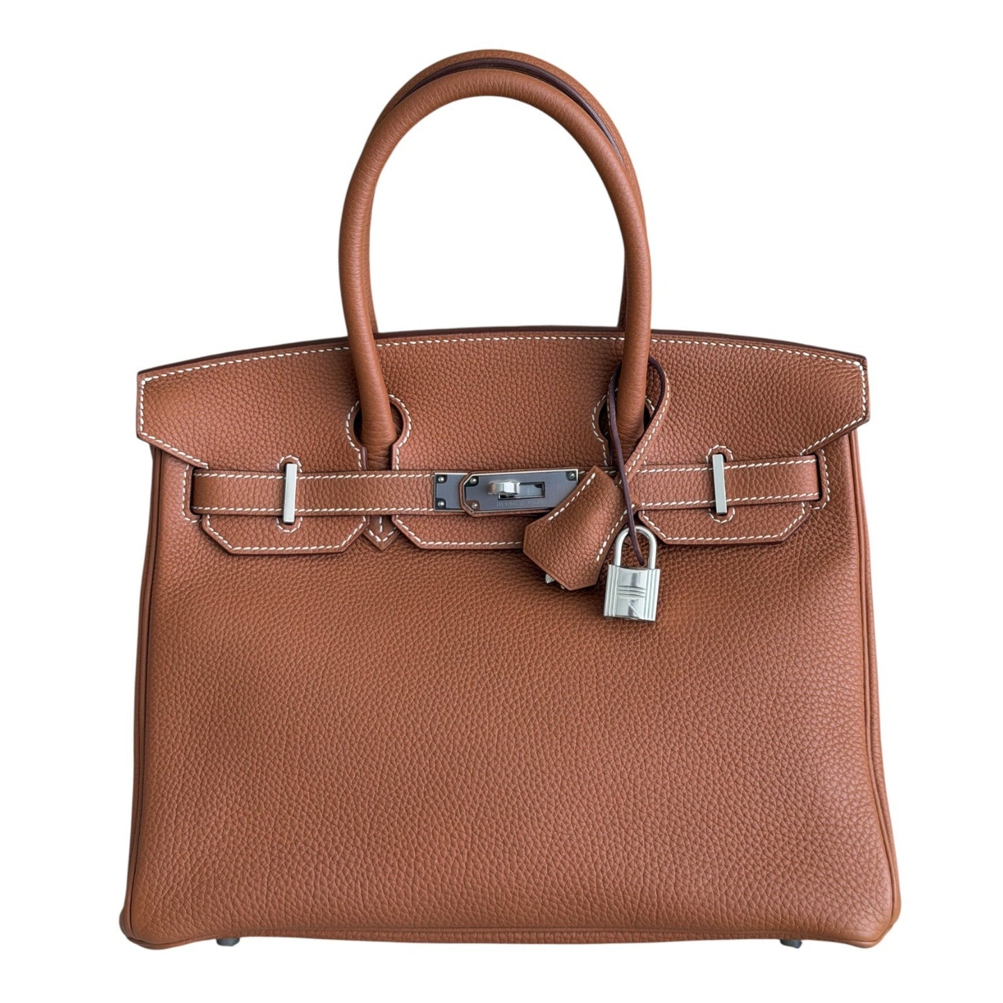 Hermes Birkin 30 Gold Tan Togo Leather Palladium Hardware