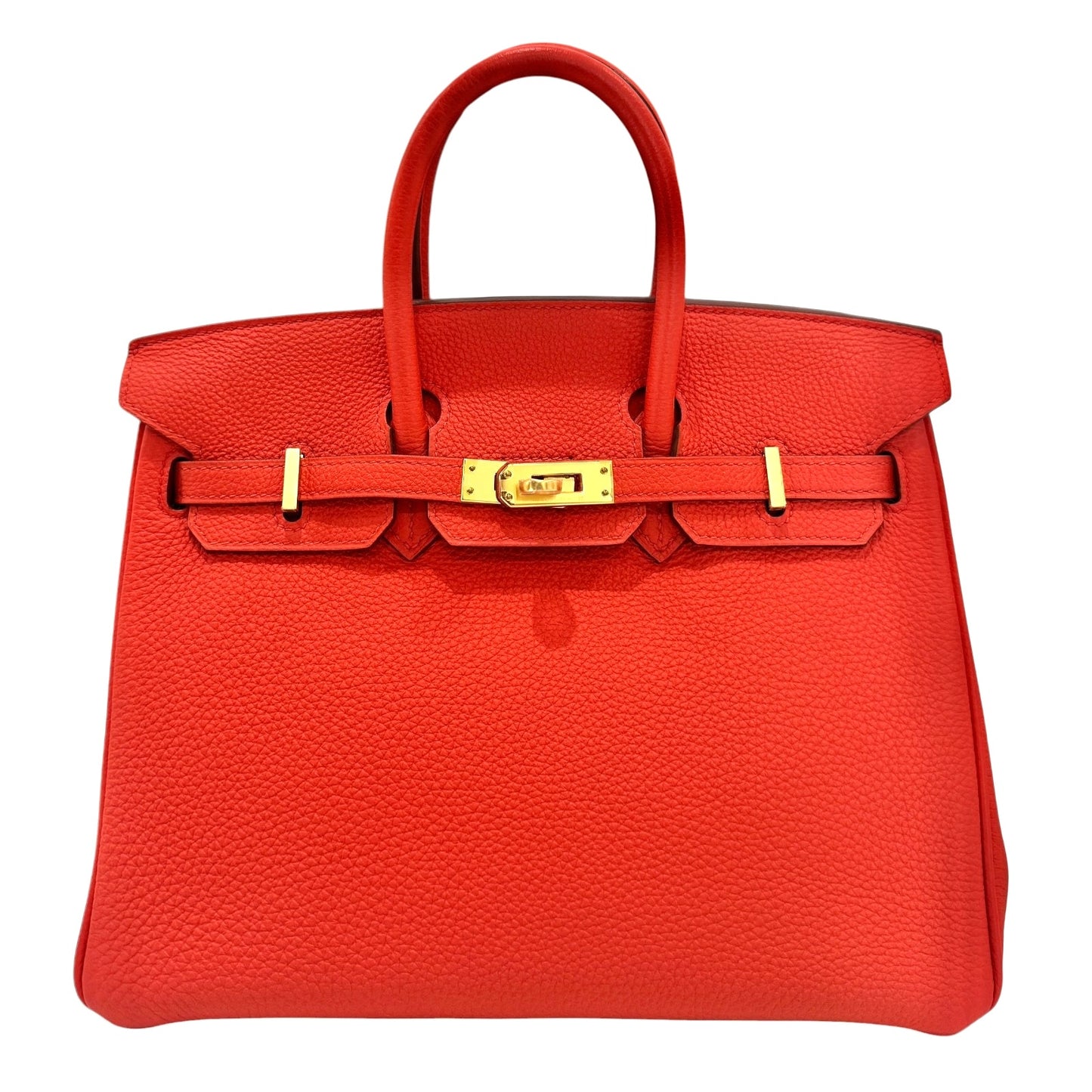 Hermes Birkin 25 Poppy Orange Togo Leather Gold Hardware