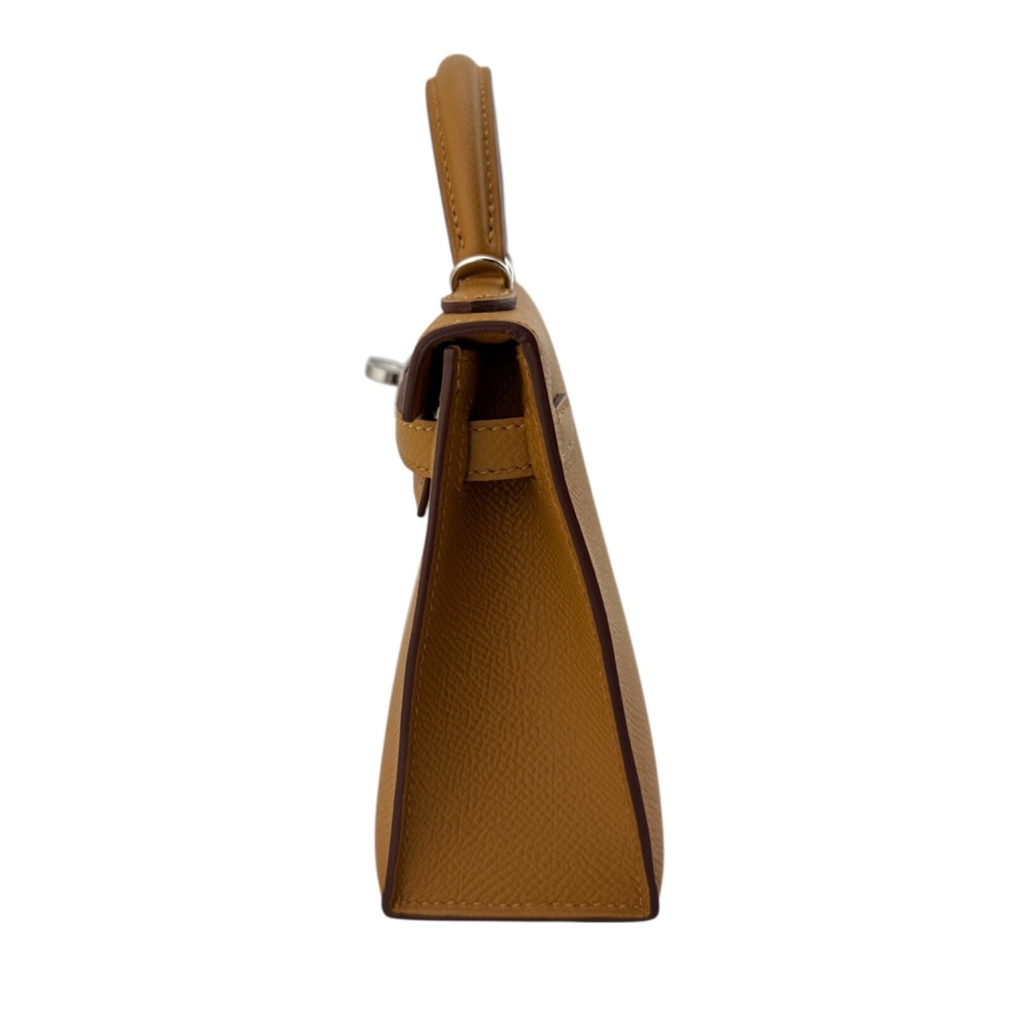 Hermes Kelly Mini 20 Sesame Tan Epsom Leather Palladium Hardware