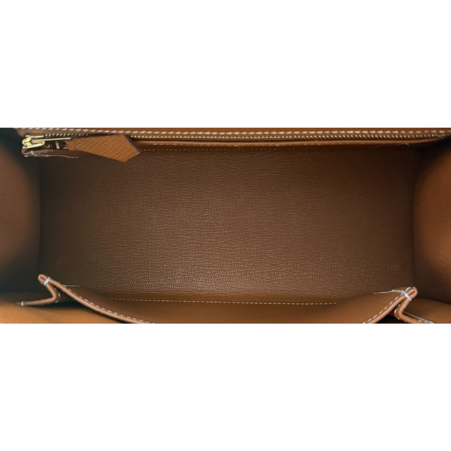 Hermes Kelly 25 Sellier Gold Tan Epsom Leather Gold Hardware