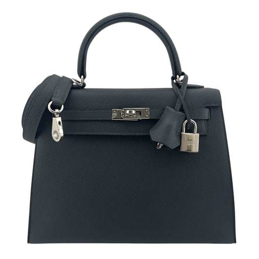 Hermes Kelly 25 Sellier Gris Misty Gray Epsom Leather Palladium Hardware