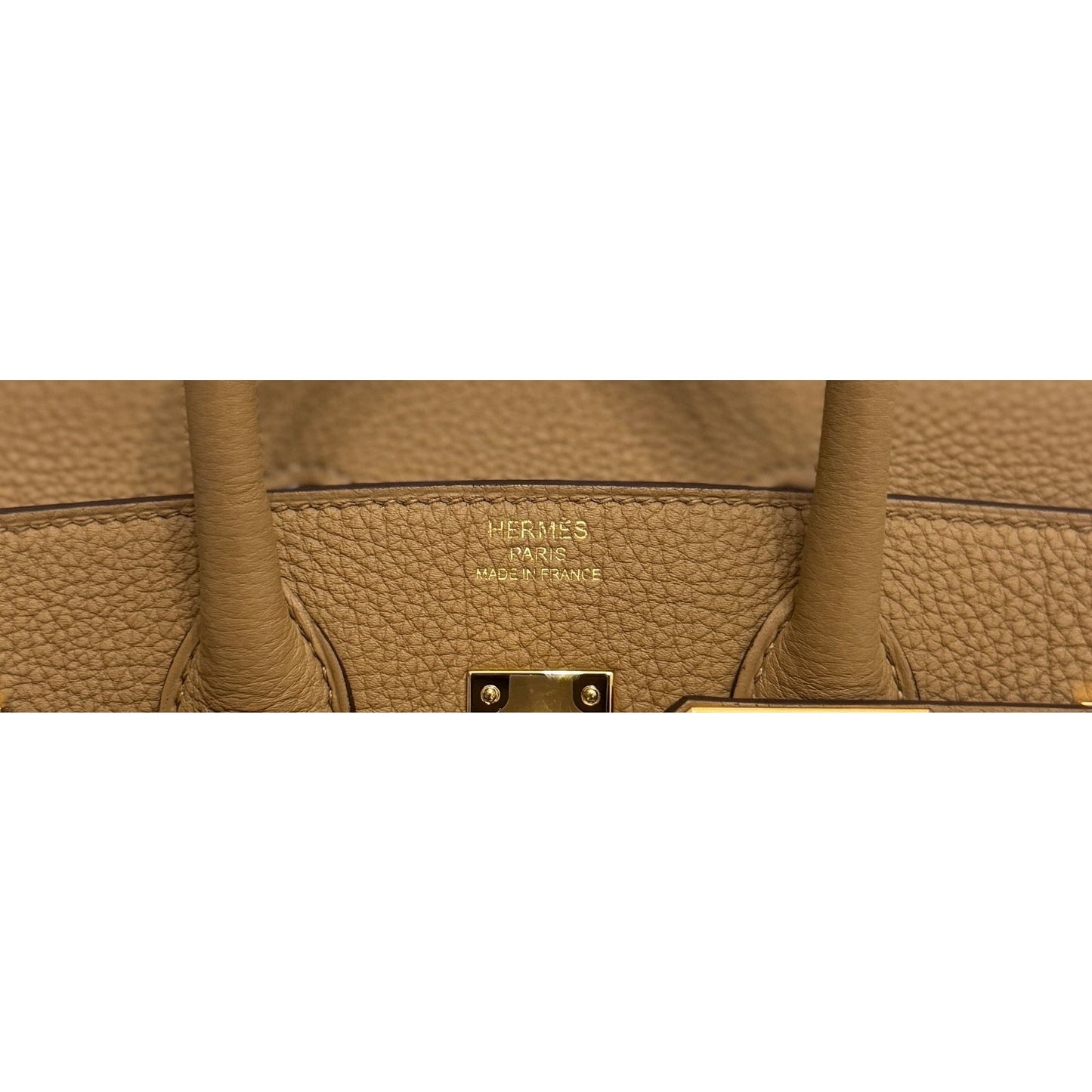 Hermes Birkin 25 Biscuit Tan Beige Togo Leather Gold Hardware NEW