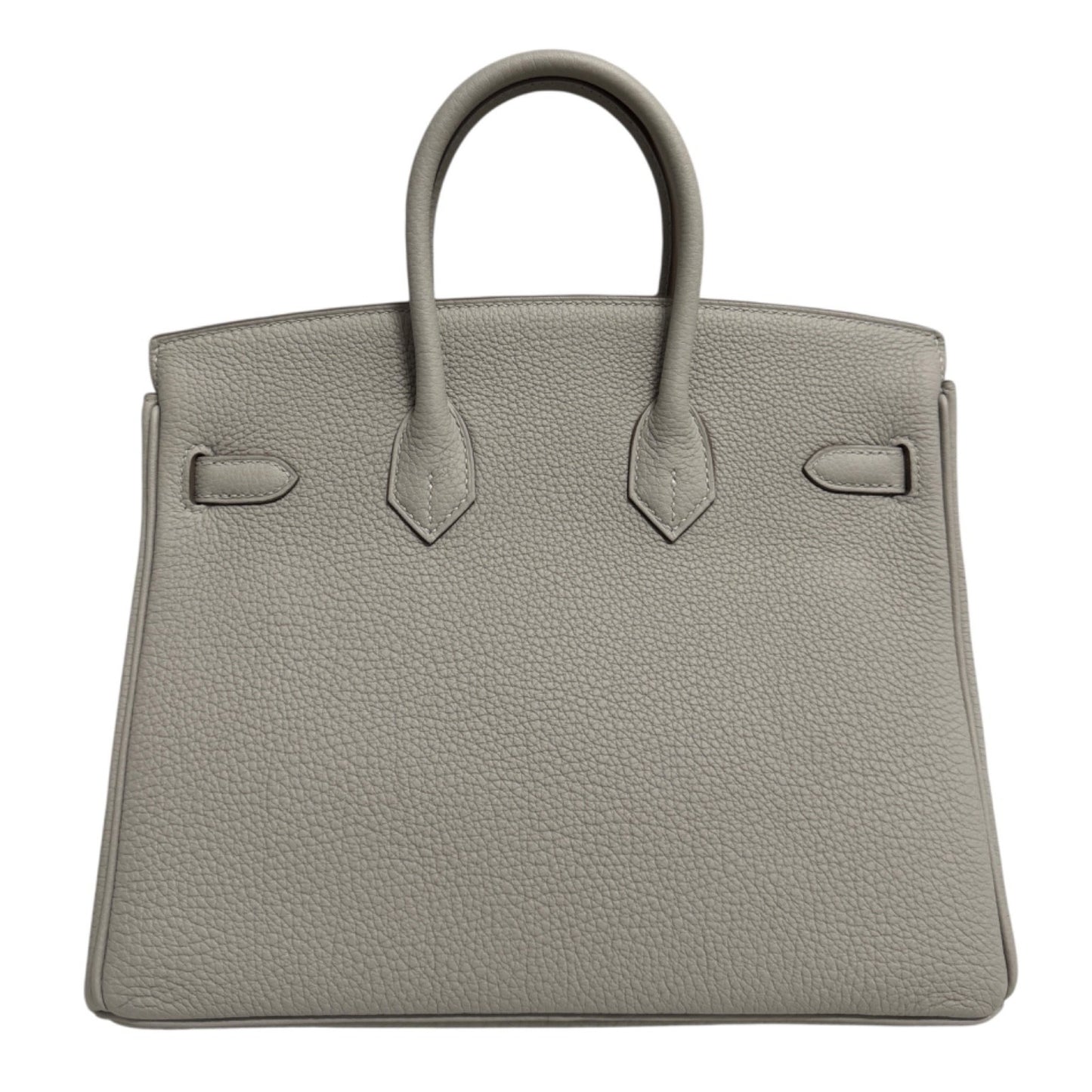 Hermes Birkin 25 Gris Perle Pearl Gray Togo Leather Gold Hardware