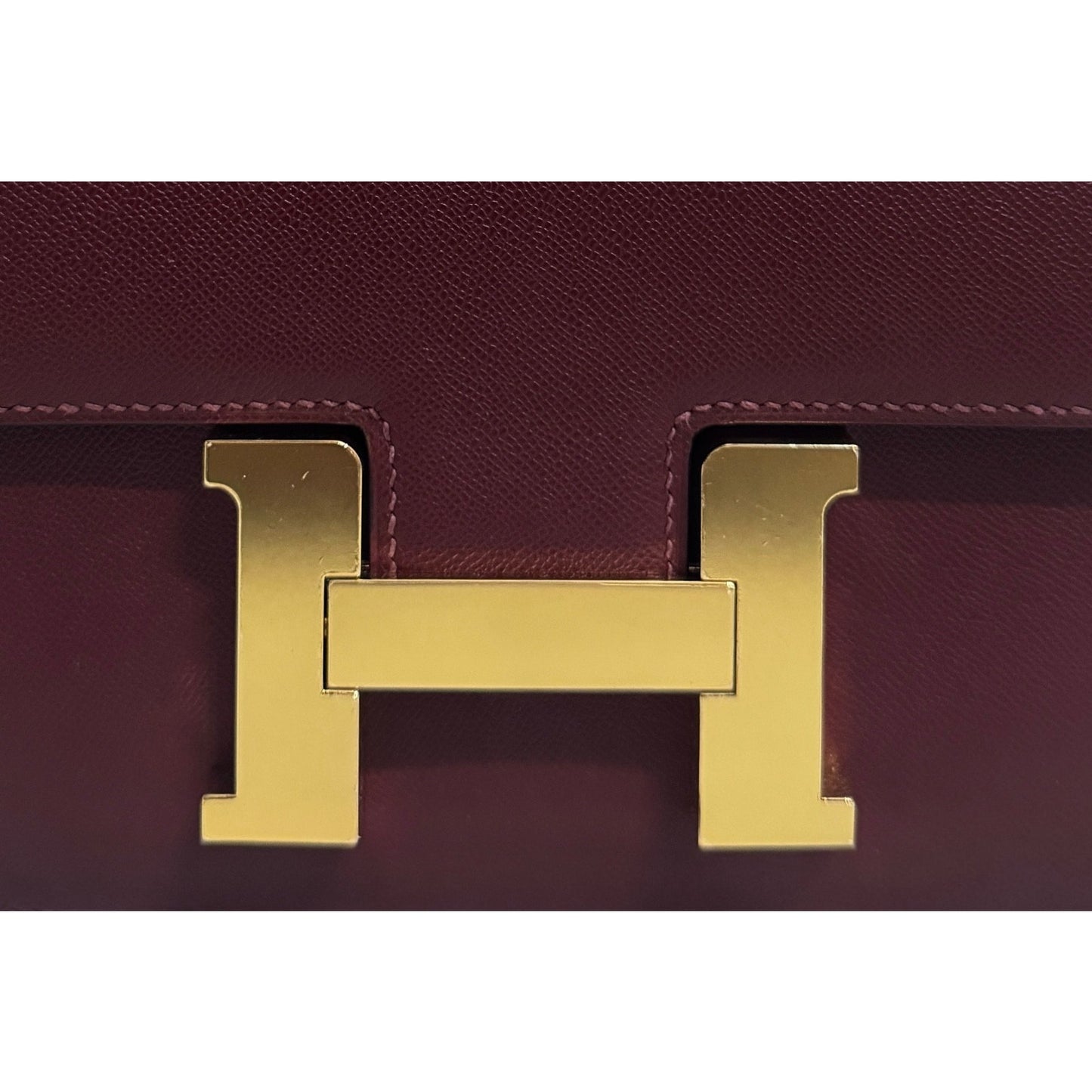 Hermes Constance 24 Rouge H Red Madame Leather Gold Hardware Rare