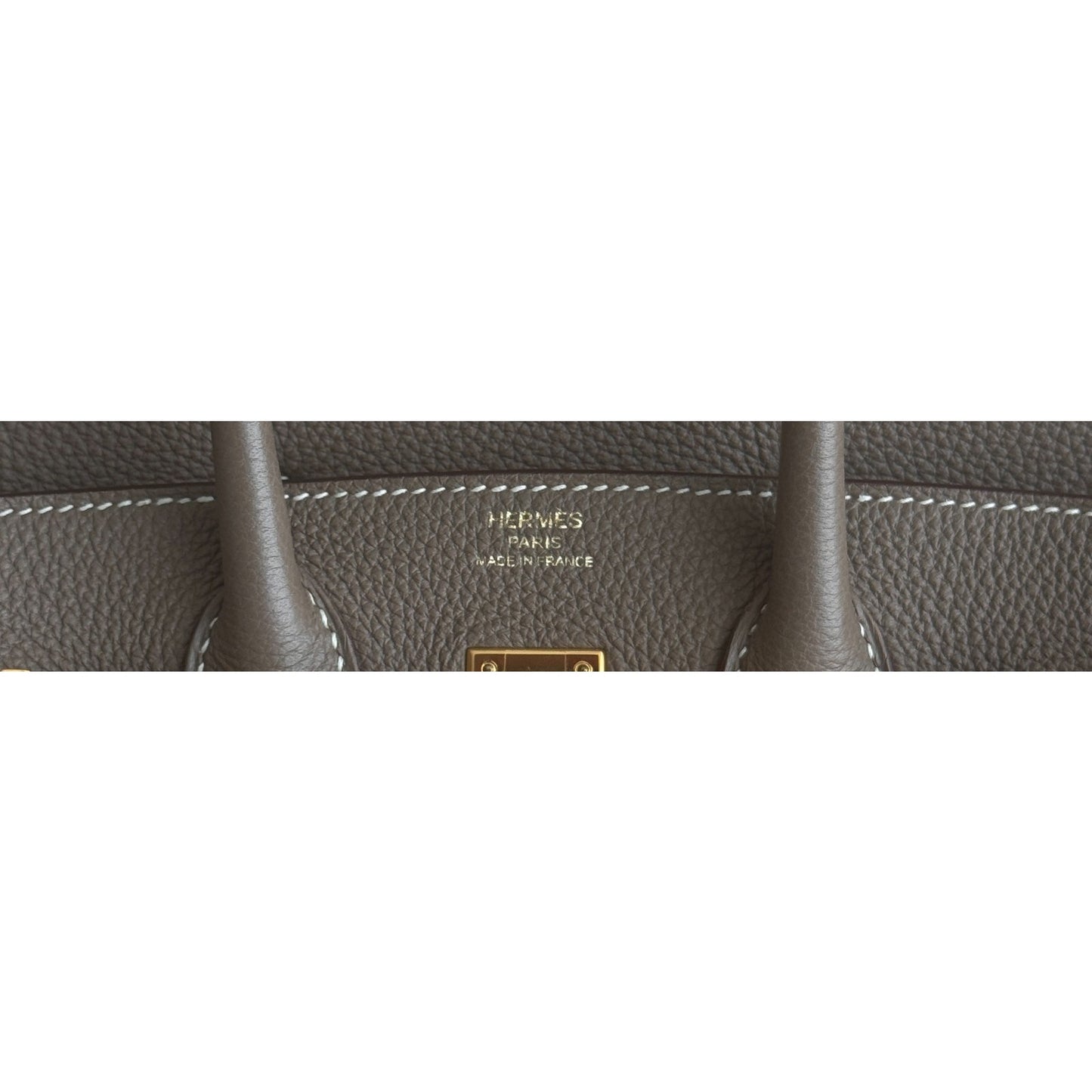 Hermes Birkin 25 Etoupe Gray Togo Leather Gold Hardware Handbag
