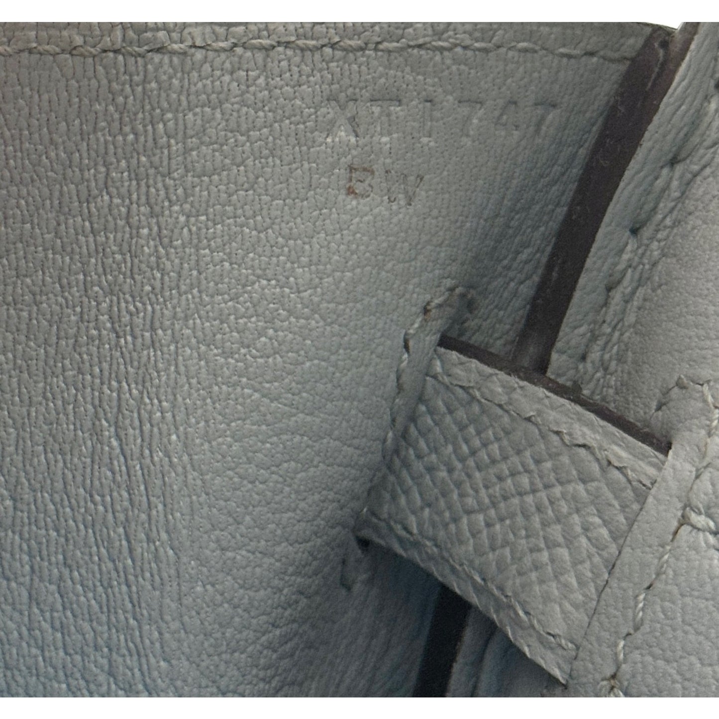 Hermes Birkin 30 Blue Glacier Gray Epsom Leather Gold Hardware RARE