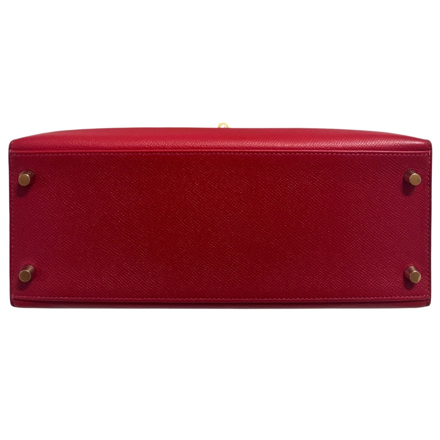 Hermes Kelly 28 Sellier Rouge Casaque Red Epsom Leather Gold Hardware