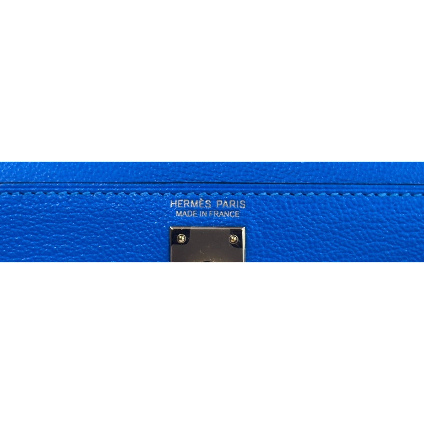 Hermes Kelly Mini 20 Blue Hydra Chevre Leather Gold Hardware RARE