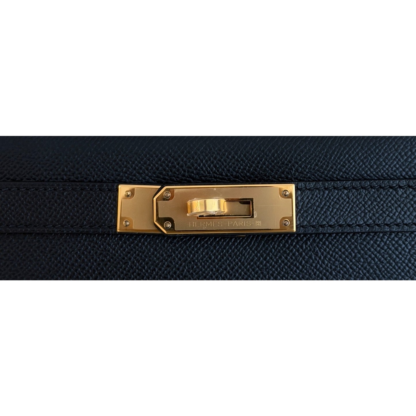 Hermes Kelly 28 Sellier Black Noir Epsom Leather Gold Hardware