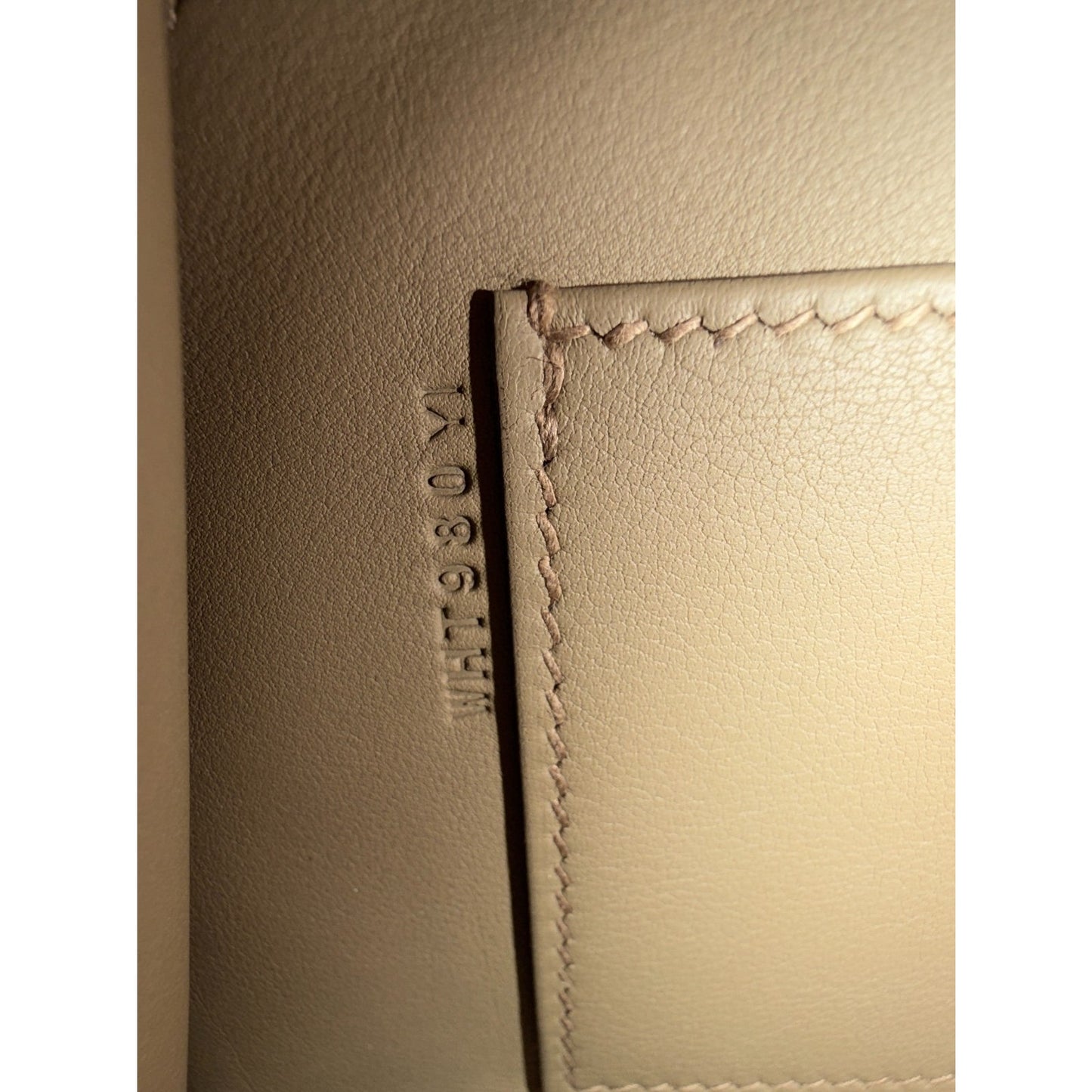 Hermes Kelly Mini Pochette Beige Marfa Tan Leather Gold Hardware RARE