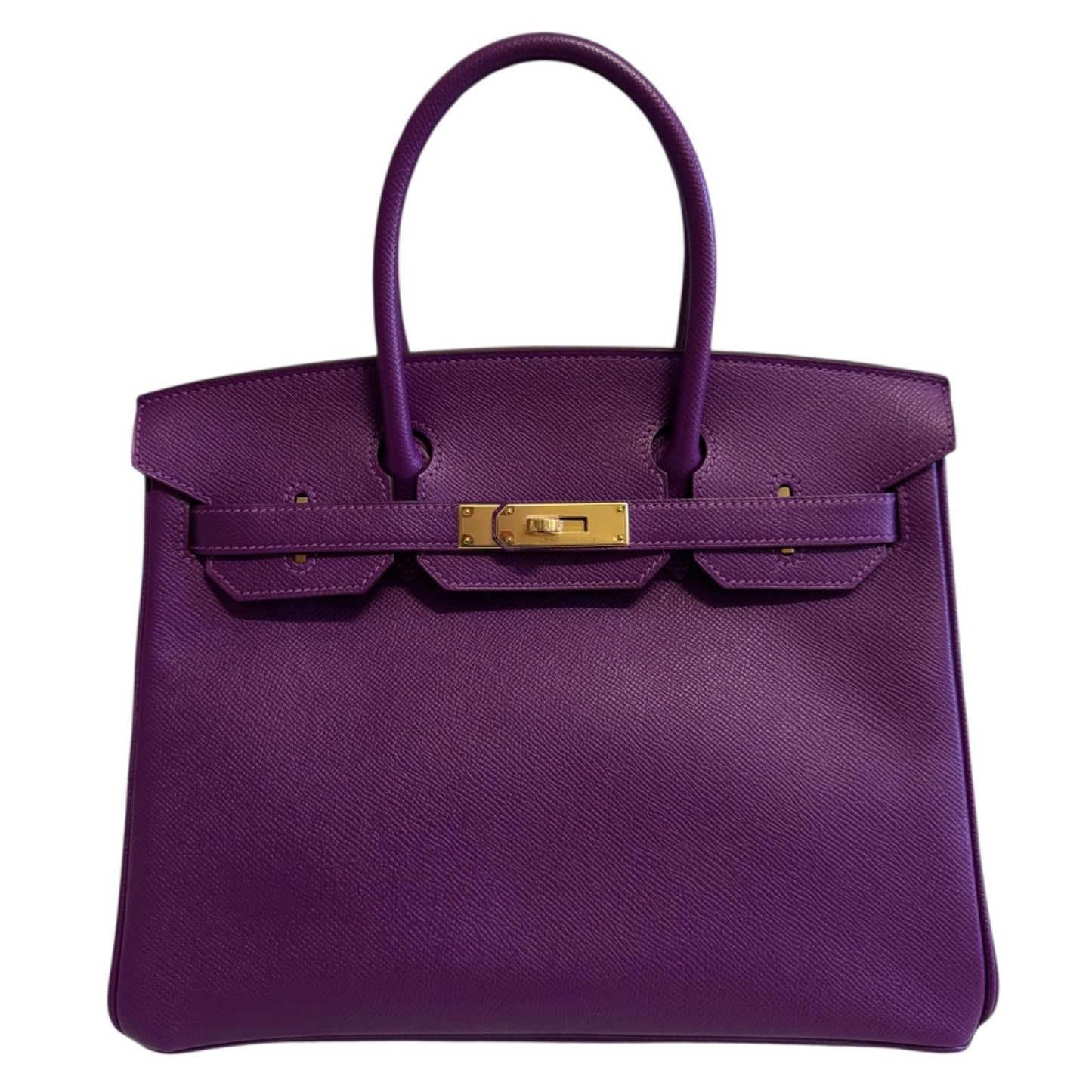 Hermes Birkin 30 Anemone Purple Epsom Leather Gold Hardware