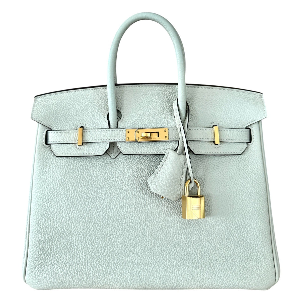 Hermes Birkin 25 Gris Neve Gray Togo Leather Gold Hardware