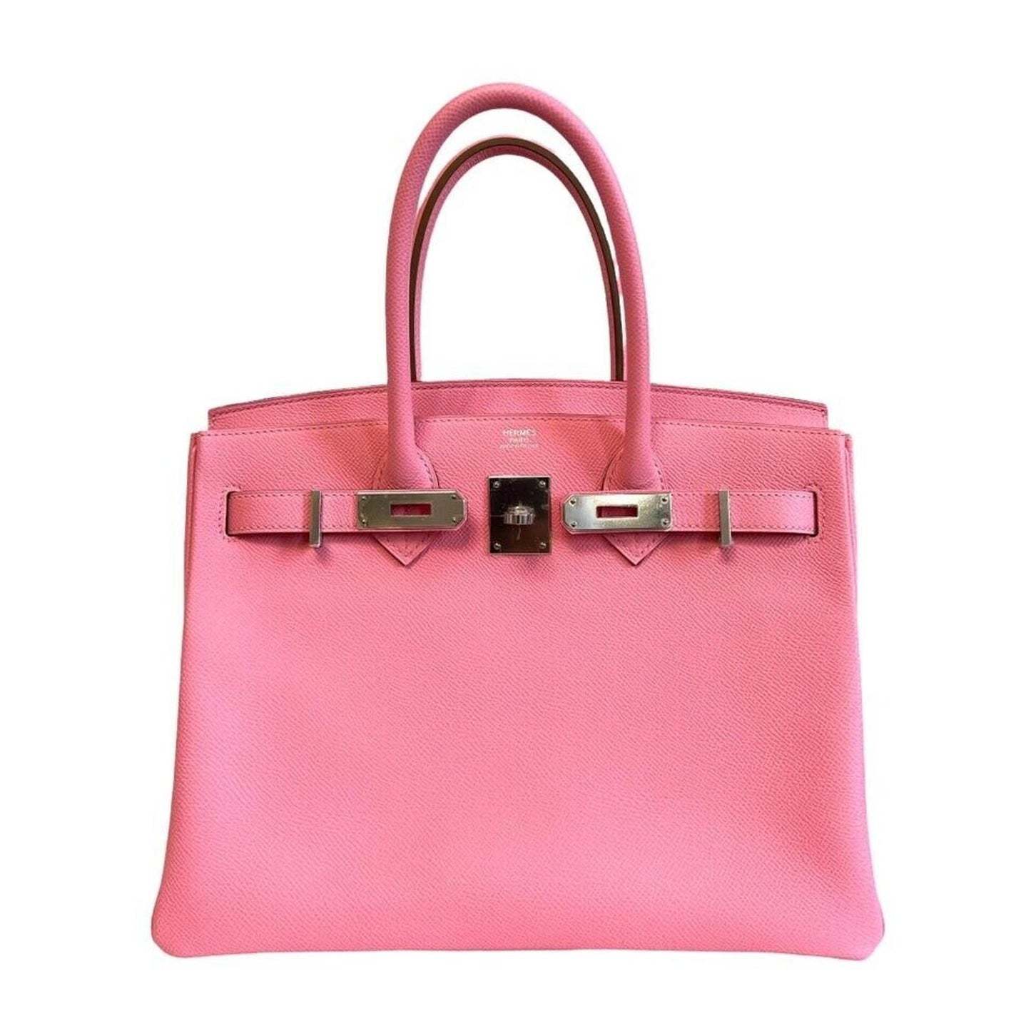 Hermes Birkin 30 Rose Confetti Pink Epsom Leather Bag Handbag Palladium Hardware