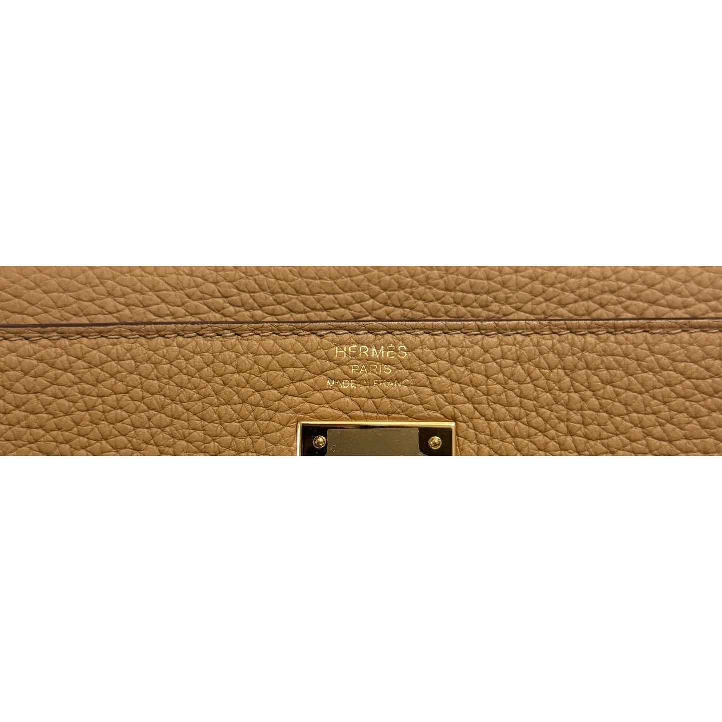 Hermes Kelly 28 Biscuit Tan Togo Leather Gold Hardware RARE