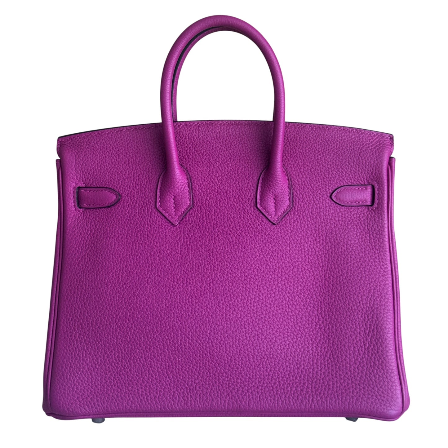 Hermes Birkin 25 Rose Pourpre Pink Purple Togo Leather Palladium Hardware