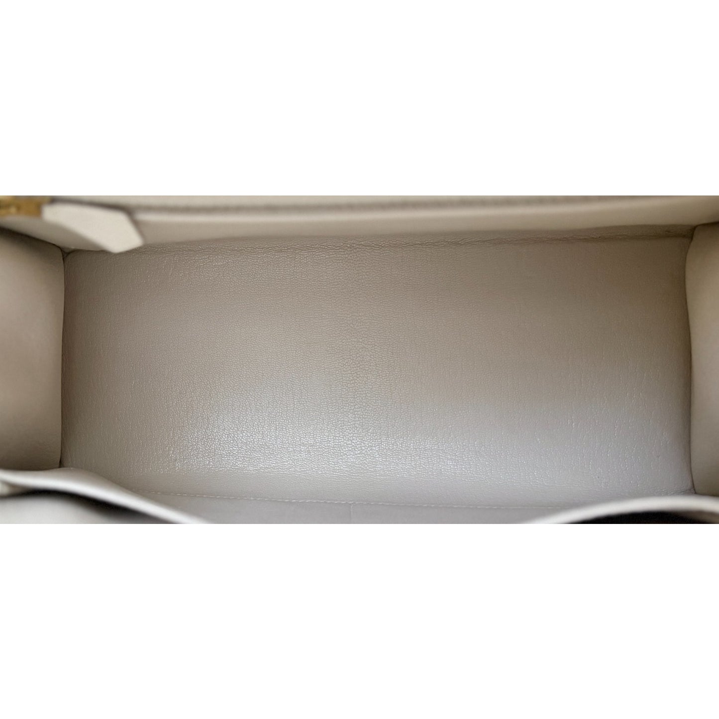 Hermes Kelly 28 Sellier Craie Cream White Epsom Leather Gold Hardware