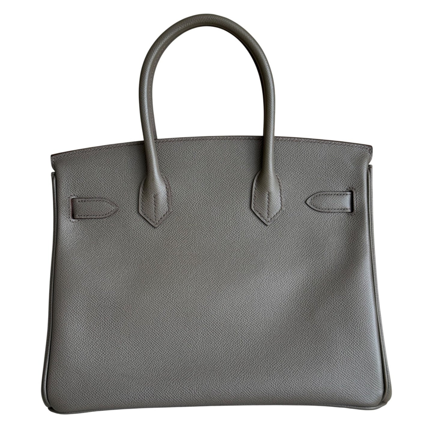 Hermes Birkin 30 Gris Etain Gray Epsom Leather Gold Hardware