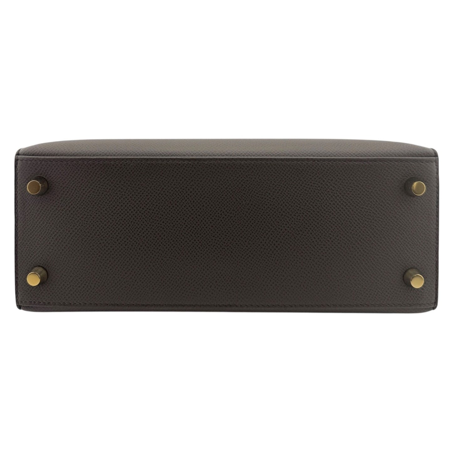 Hermes Kelly 25 Sellier Etain Gray Epsom Leather Gold Hardware