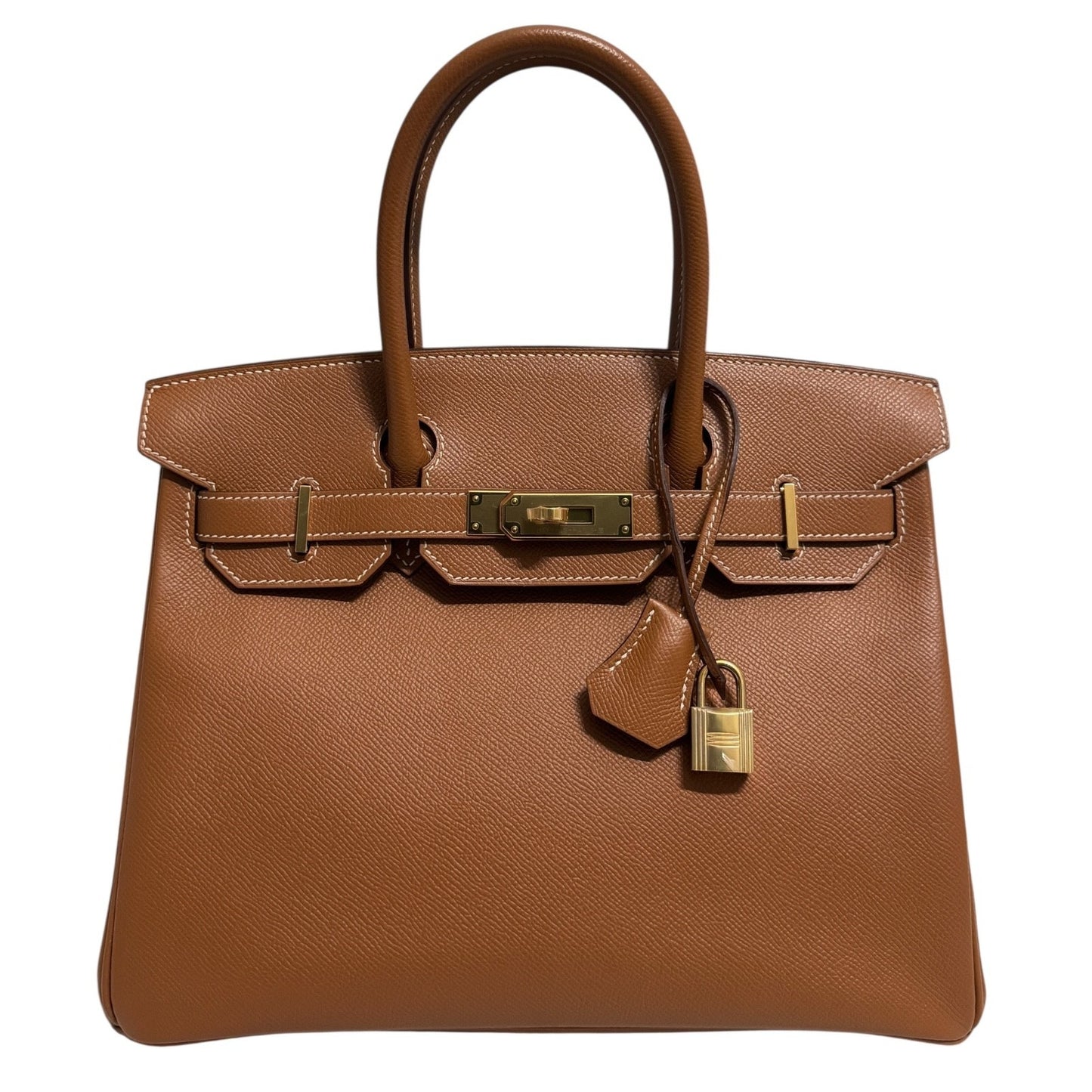 Hermes Birkin 30 Gold Camel Tan Epsom Leather Gold Hardware RARE