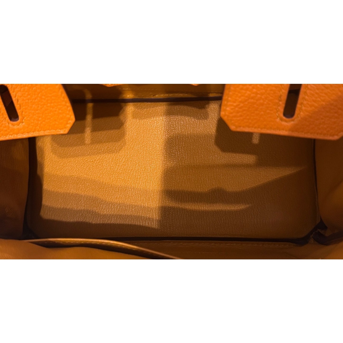 Hermes Birkin 25 Apricot Orange Leather Gold Hardware RARE