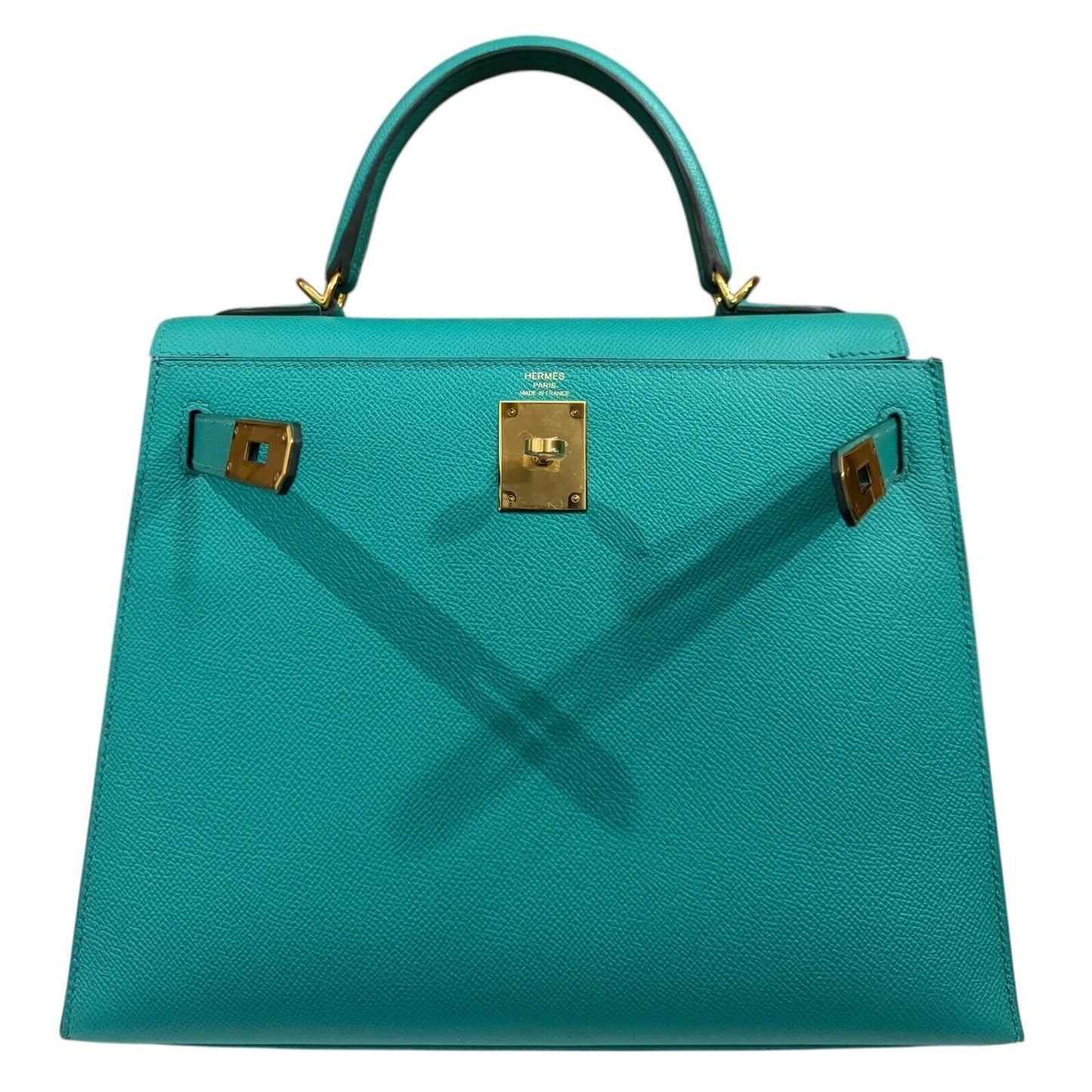 Hermes Kelly 28 Sellier Vert Verone Green Epsom Leather Gold Hardware