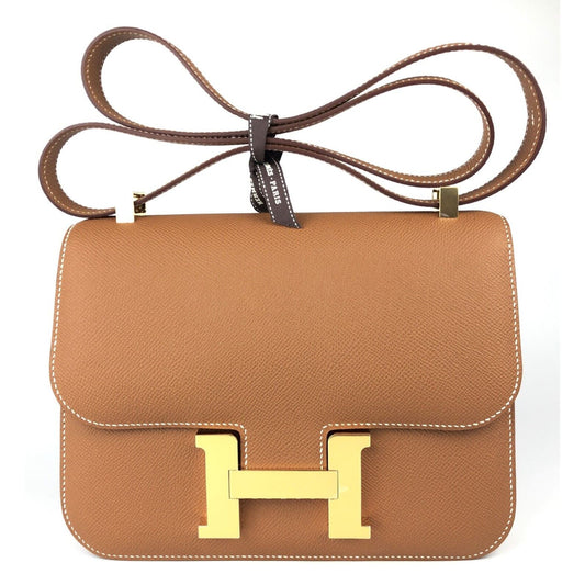 HERMES Constance 1-24 Gold Tan Epsom Leather Gold Hardware 2022 Mirror