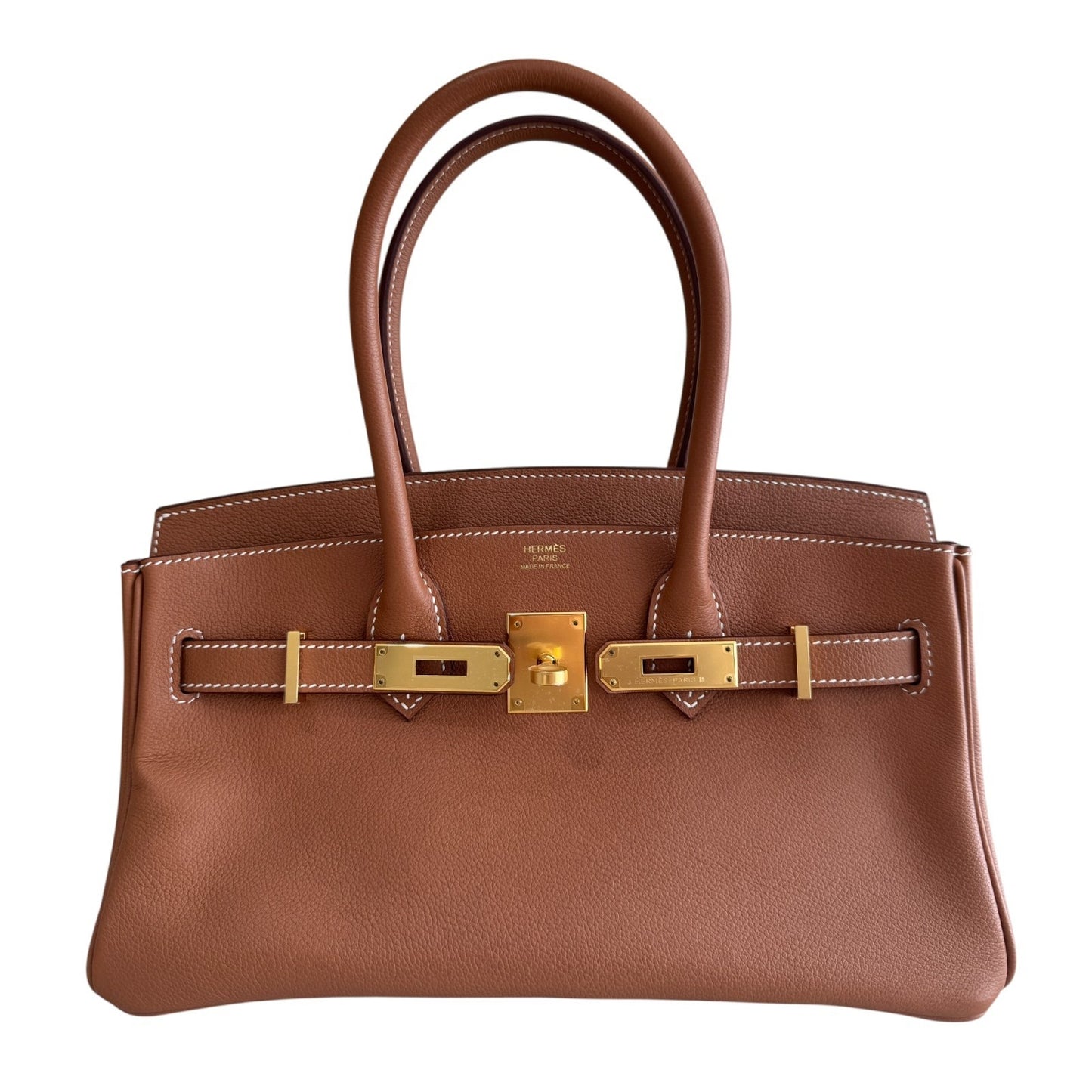 Hermes Birkin 29 Shoulder Light Gold Tan Evercolor Leather Gold Hardware 2025