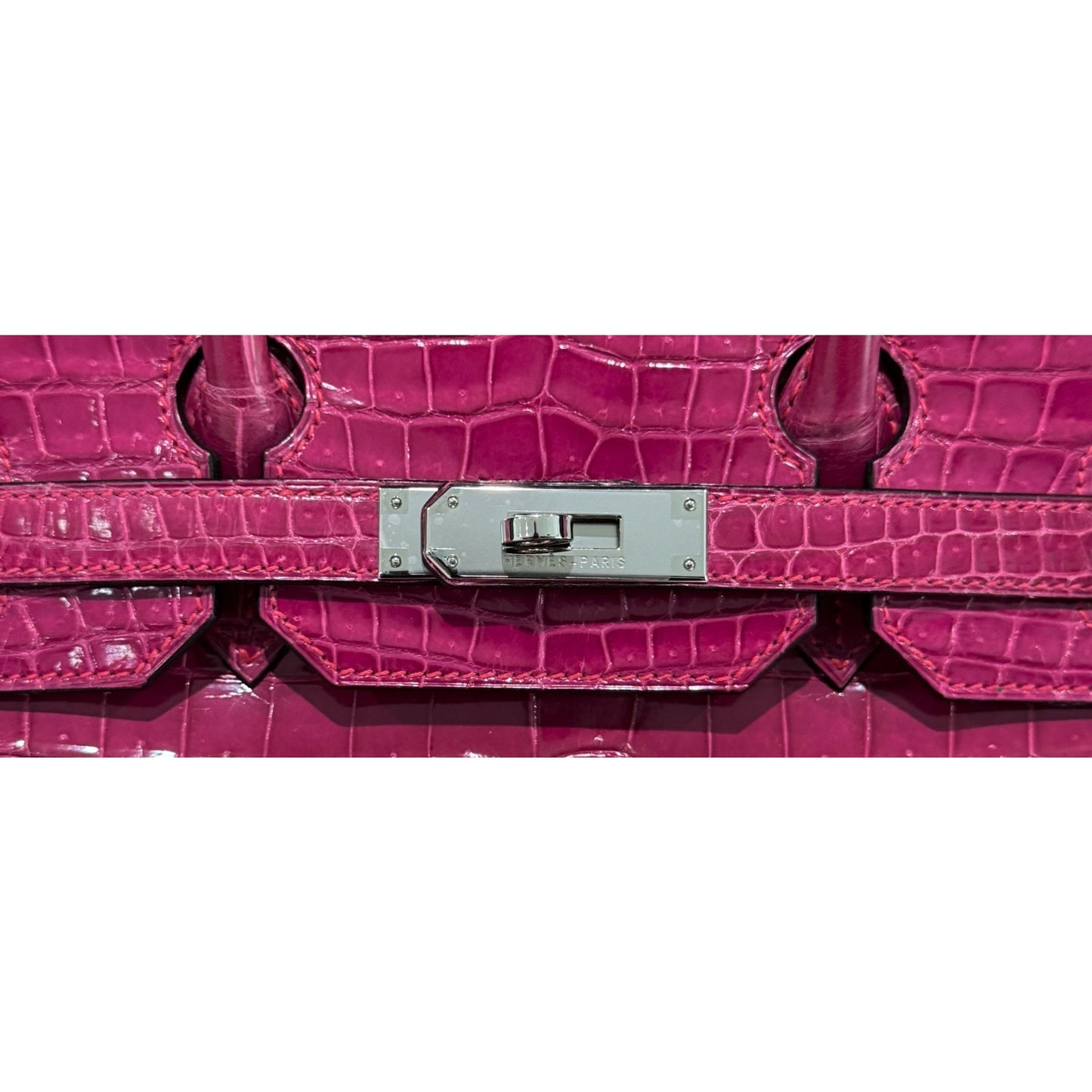 Hermes Birkin 35 Rose Scheherazade Pink Shinny Crocodile Palladium Hardware