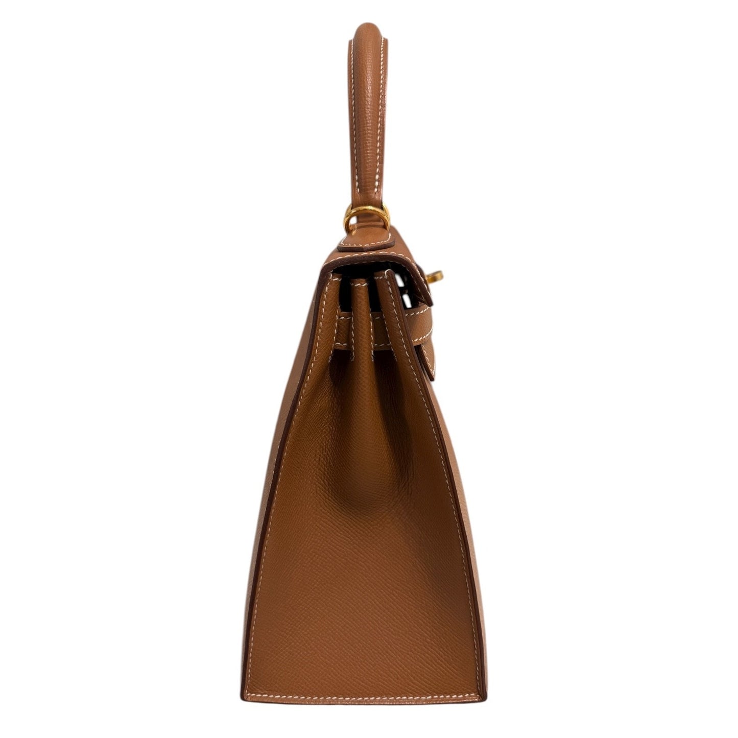 Hermes Kelly 28 Sellier Gold Tan Epsom Leather Gold Hardware RARE