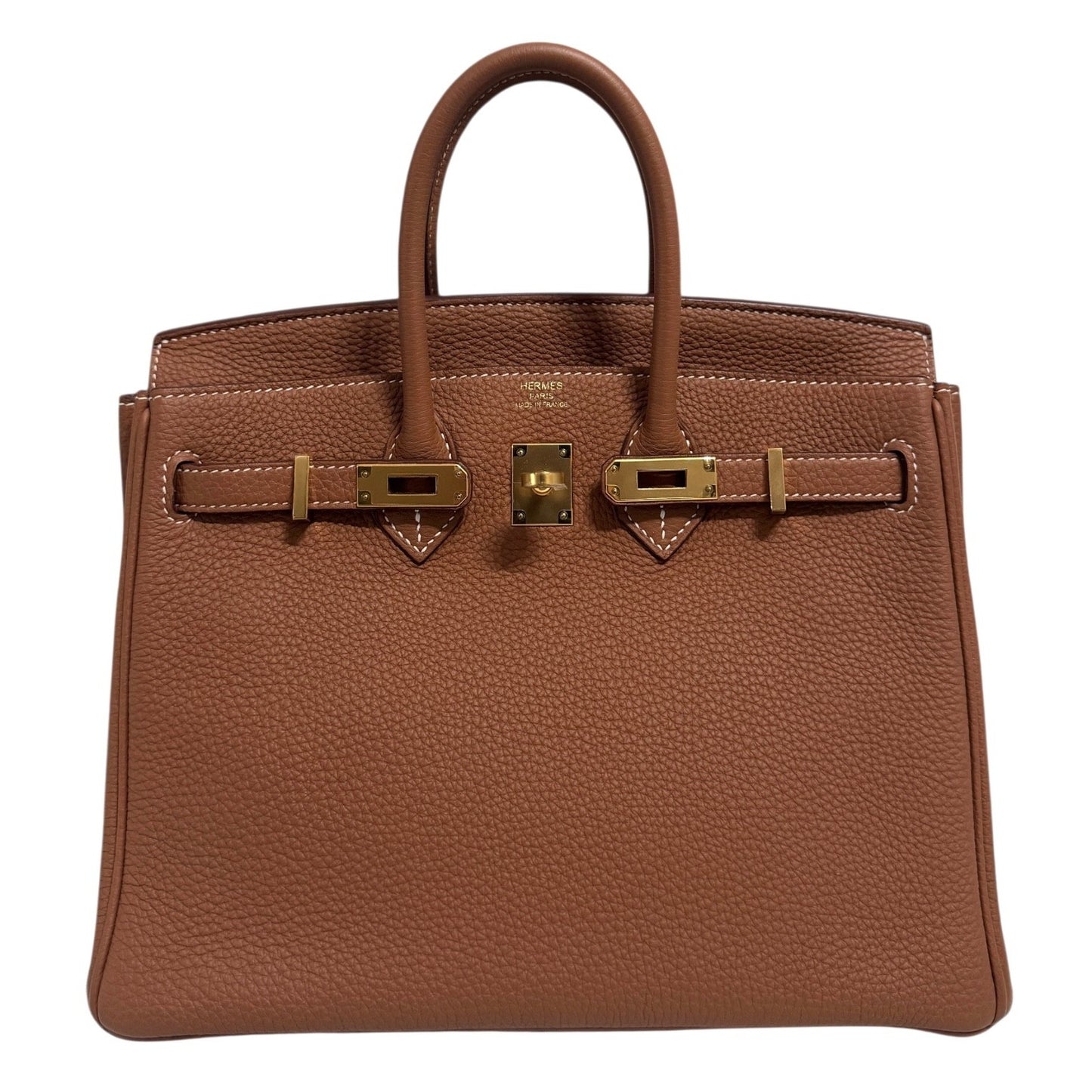 Hermes Birkin 25 Gold Tan Togo Leather Gold Hardware