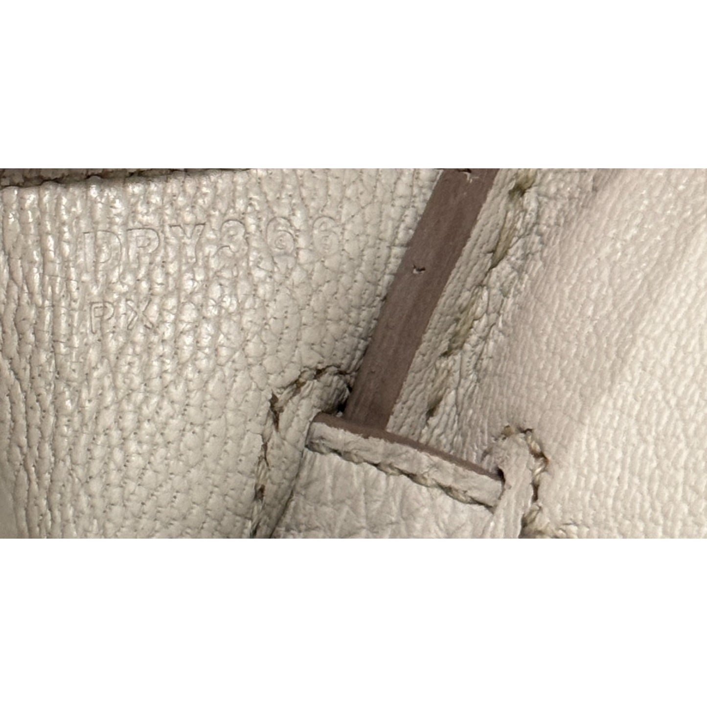 Hermes Birkin 25 Beton Cream Togo Leather Palladium Hardware Rare