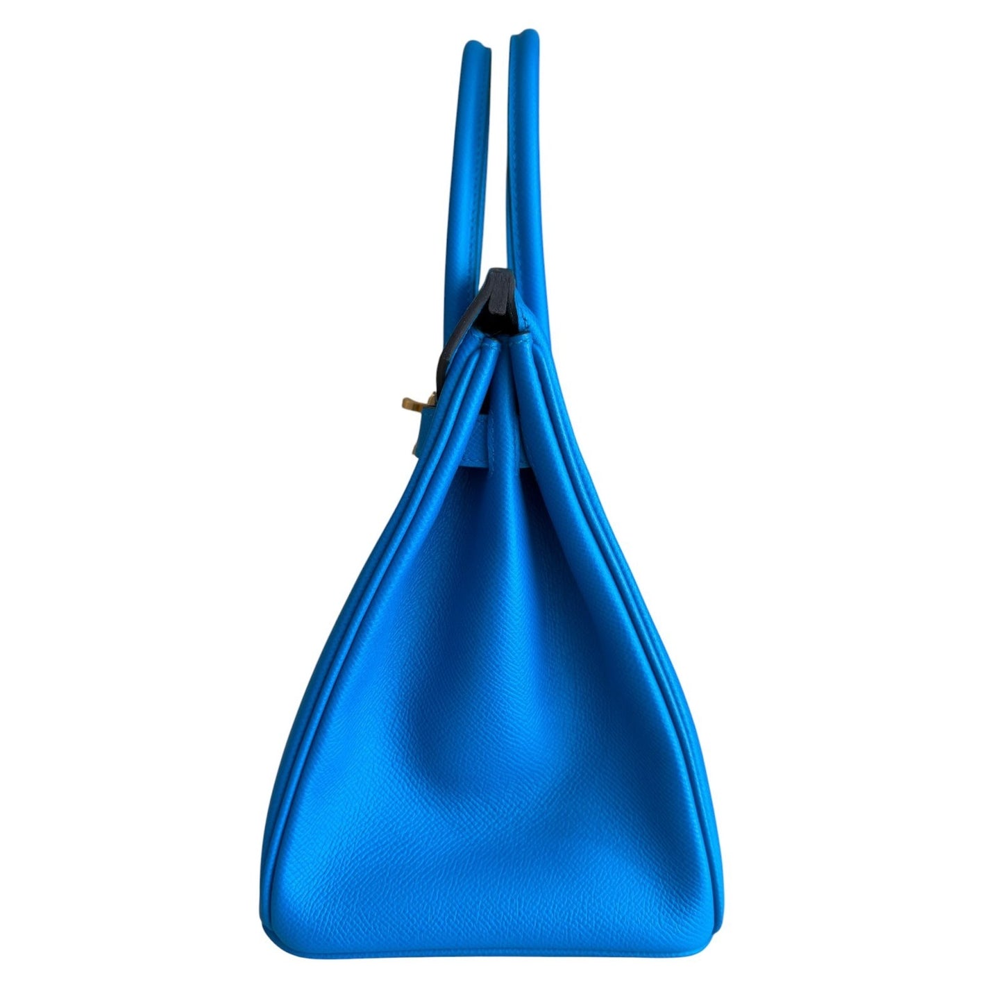Hermes Birkin 30 Blue Frida Epsom Leather Gold Hardware