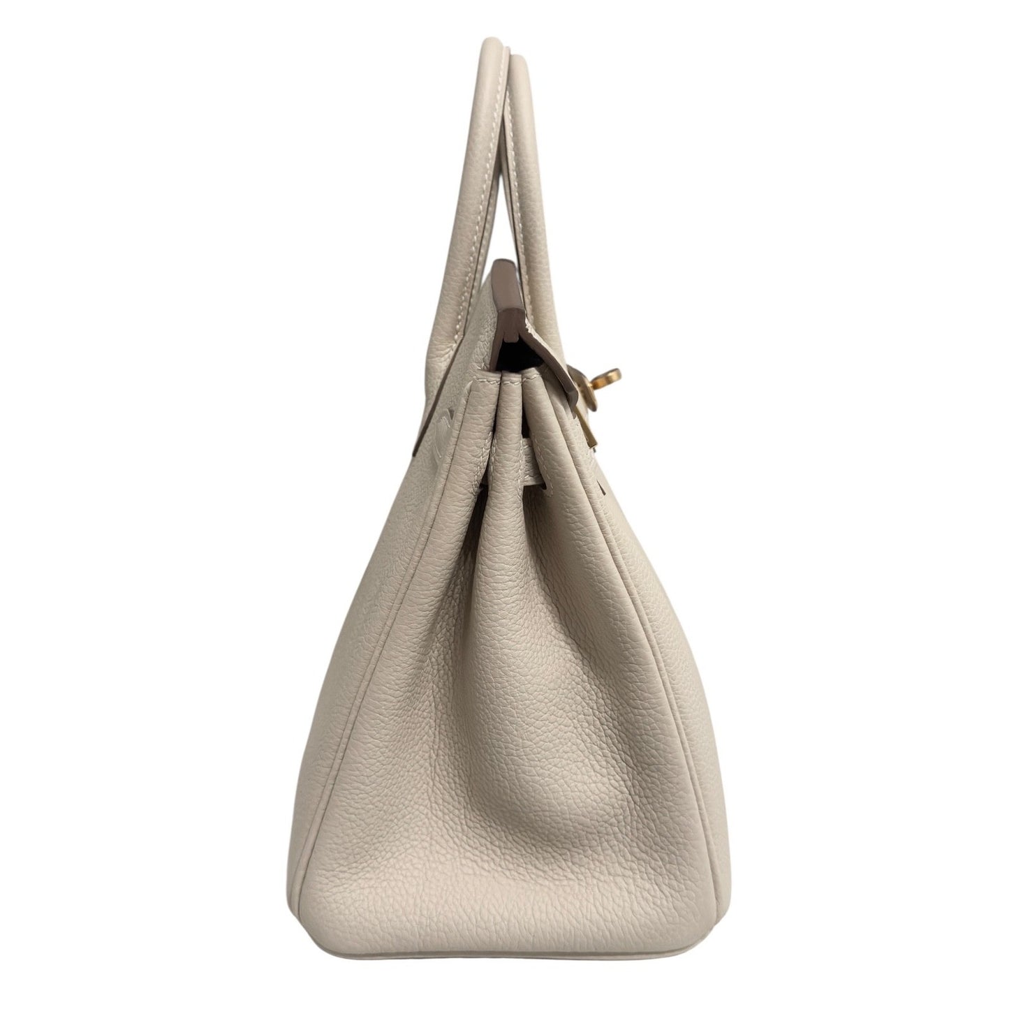 Hermes Birkin 25 Craie Cream White Togo Leather Gold Hardware