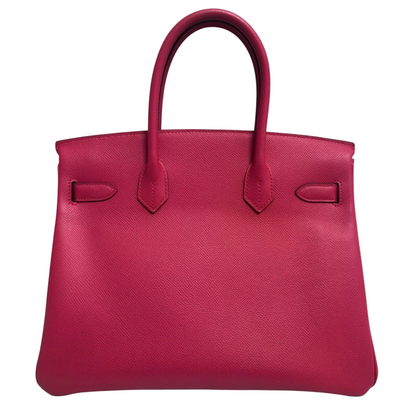 Hermes Birkin 30 Rose Extreme Pink Epsom Leather Gold Hardware Handbag