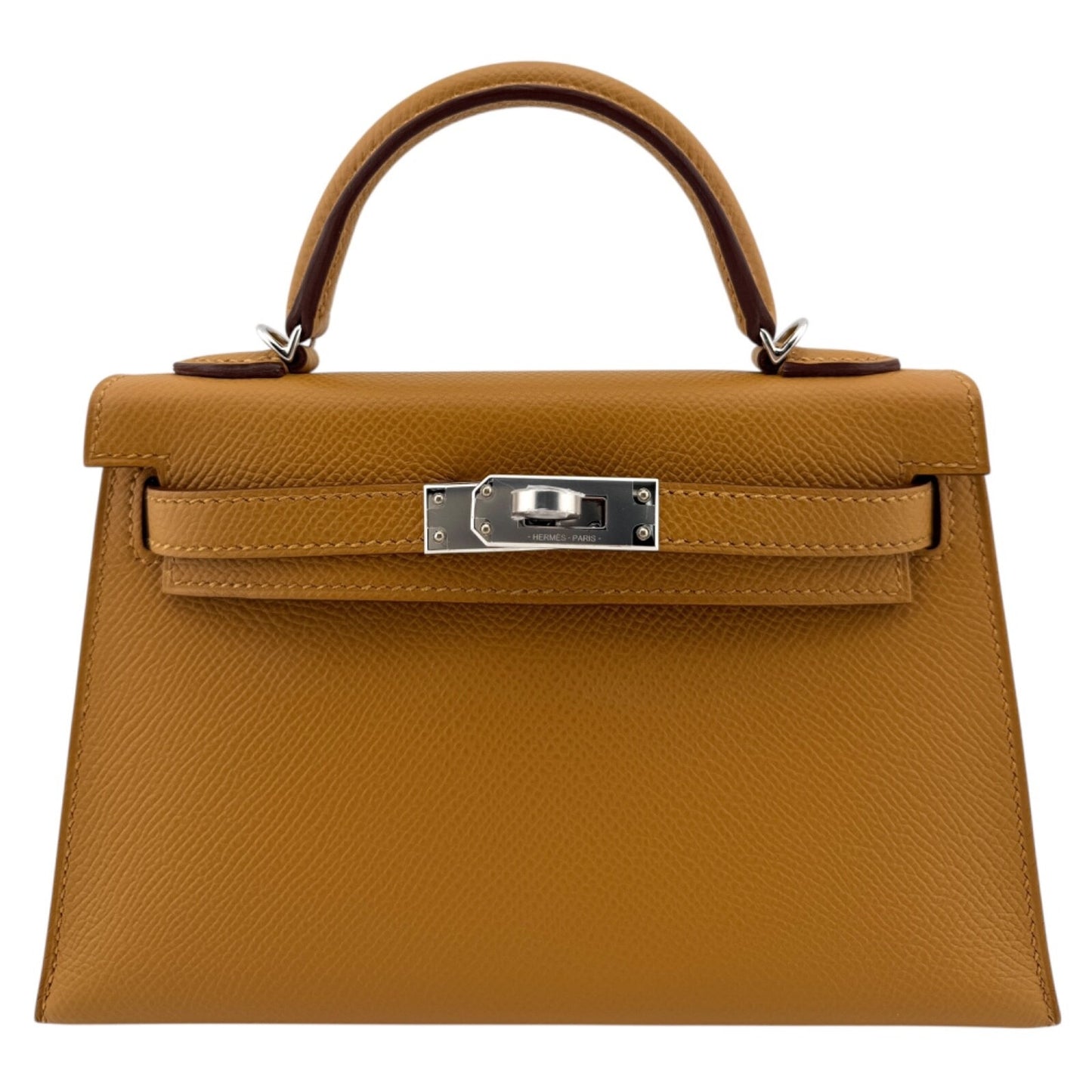 Hermes Kelly Mini 20 Sesame Tan Epsom Leather Palladium Hardware