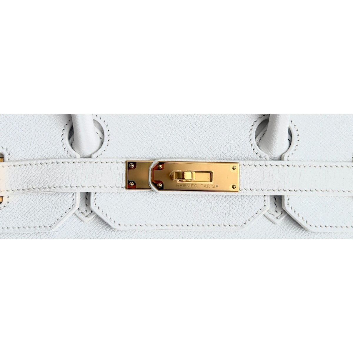 Hermes Birkin 35 Blanc White Epsom Leather Gold Hardware RARE