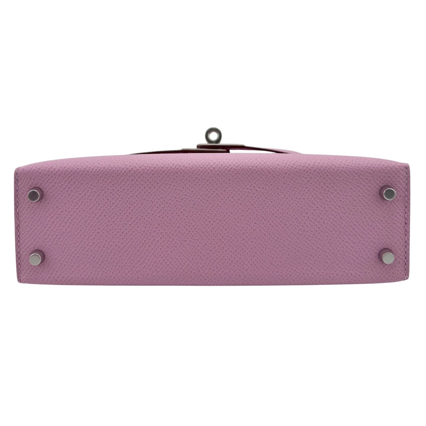 Hermes Kelly Mini 20 Mauve Sylvester Pink Epsom Leather Palladium Hardware RARE