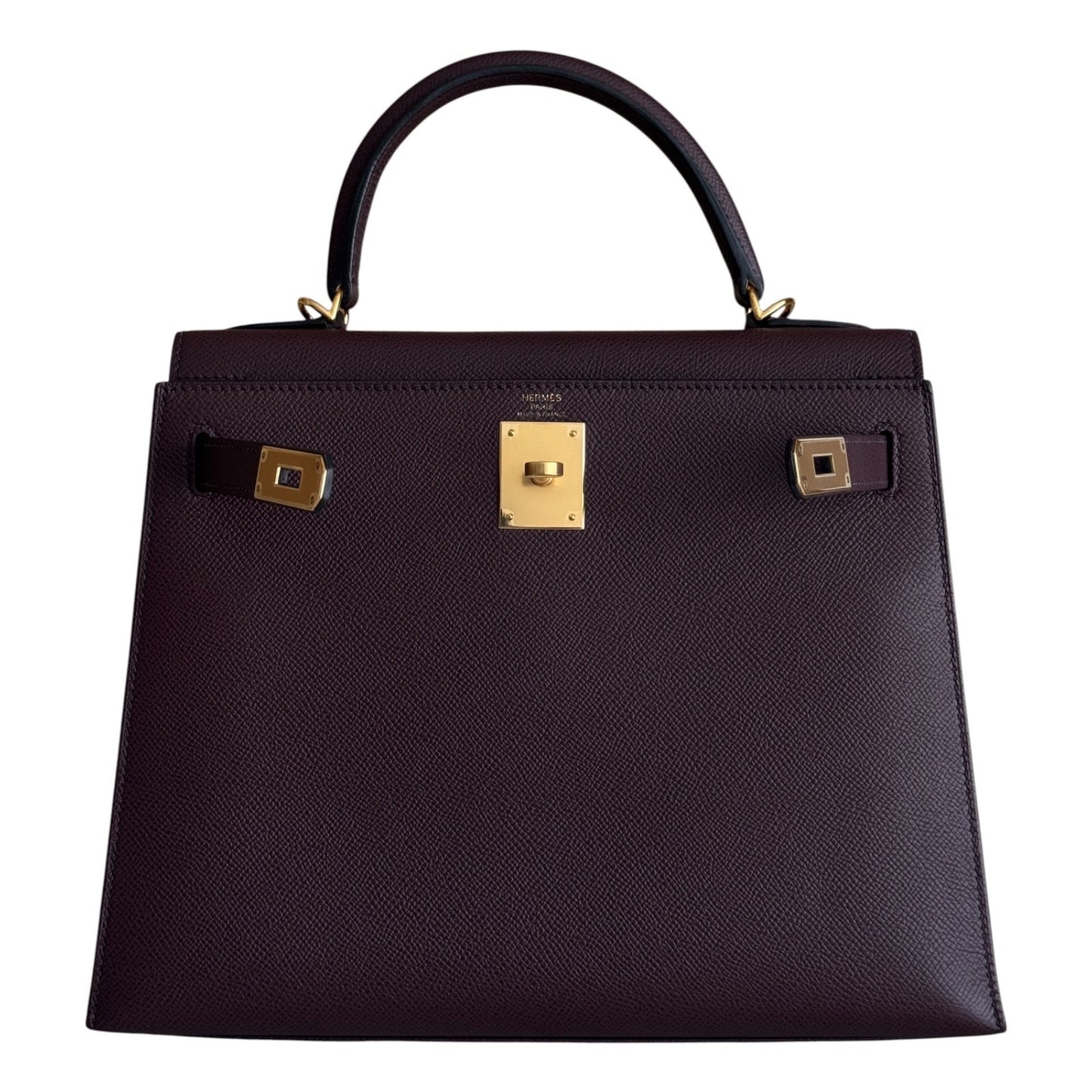 Hermes Kelly 28 Sellier Rouge Sellier Red Epsom Leather Gold Hardware RARE