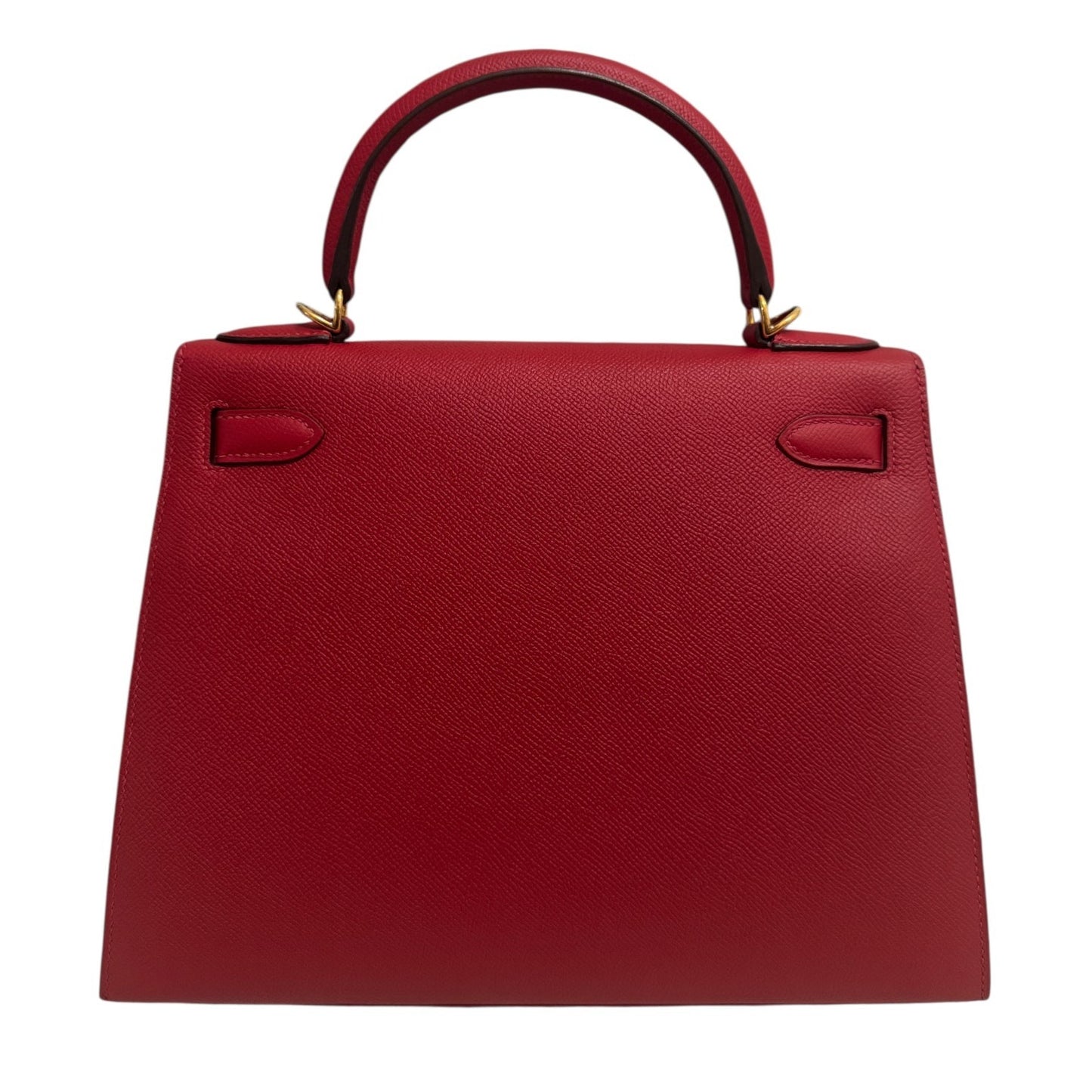 Hermes Kelly 28 Sellier Rouge Casaque Red Epsom Leather Gold Hardware