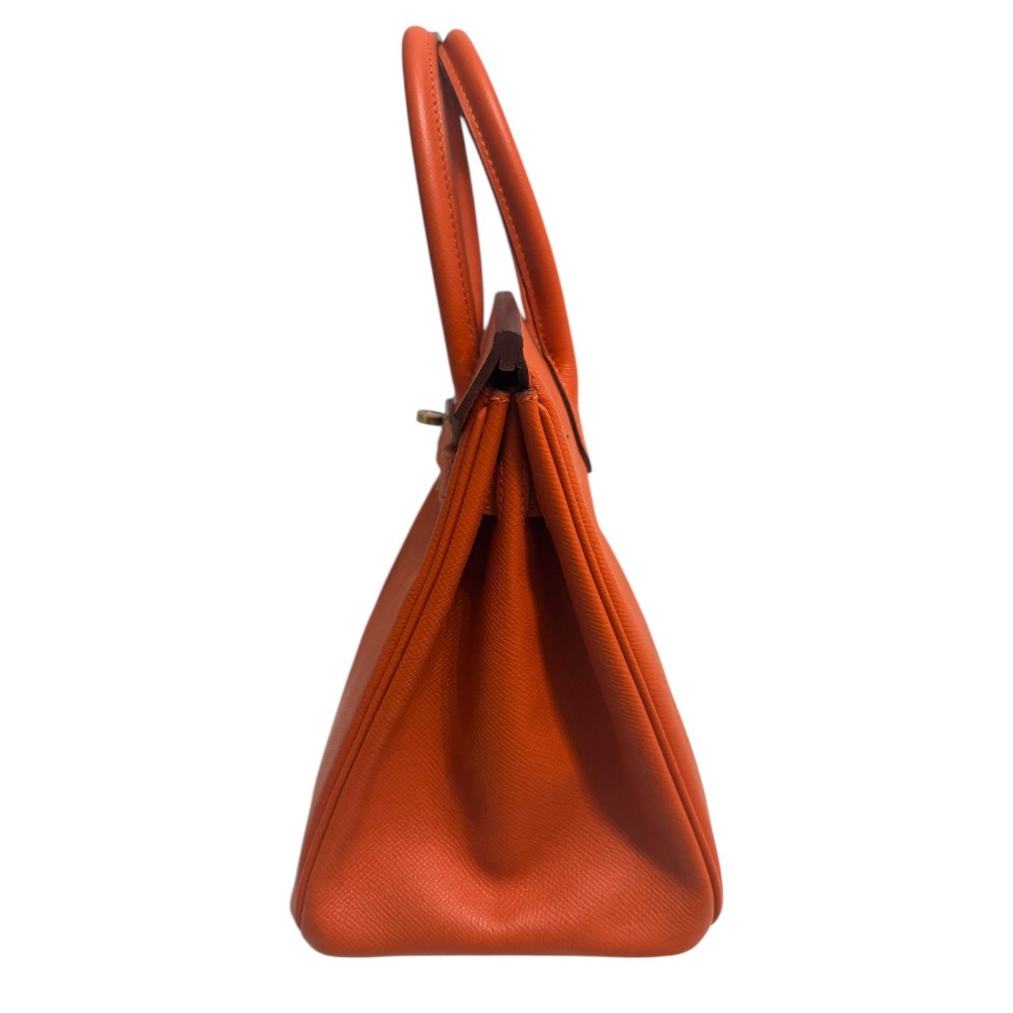 Hermes Birkin 30 Orange Epsom Leather Gold Hardware