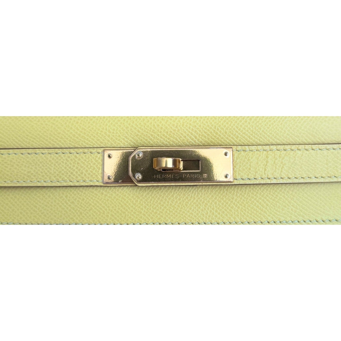 Hermes Kelly 28 Sellier Jaune Poussin Yellow Epsom Leather Gold Hardware