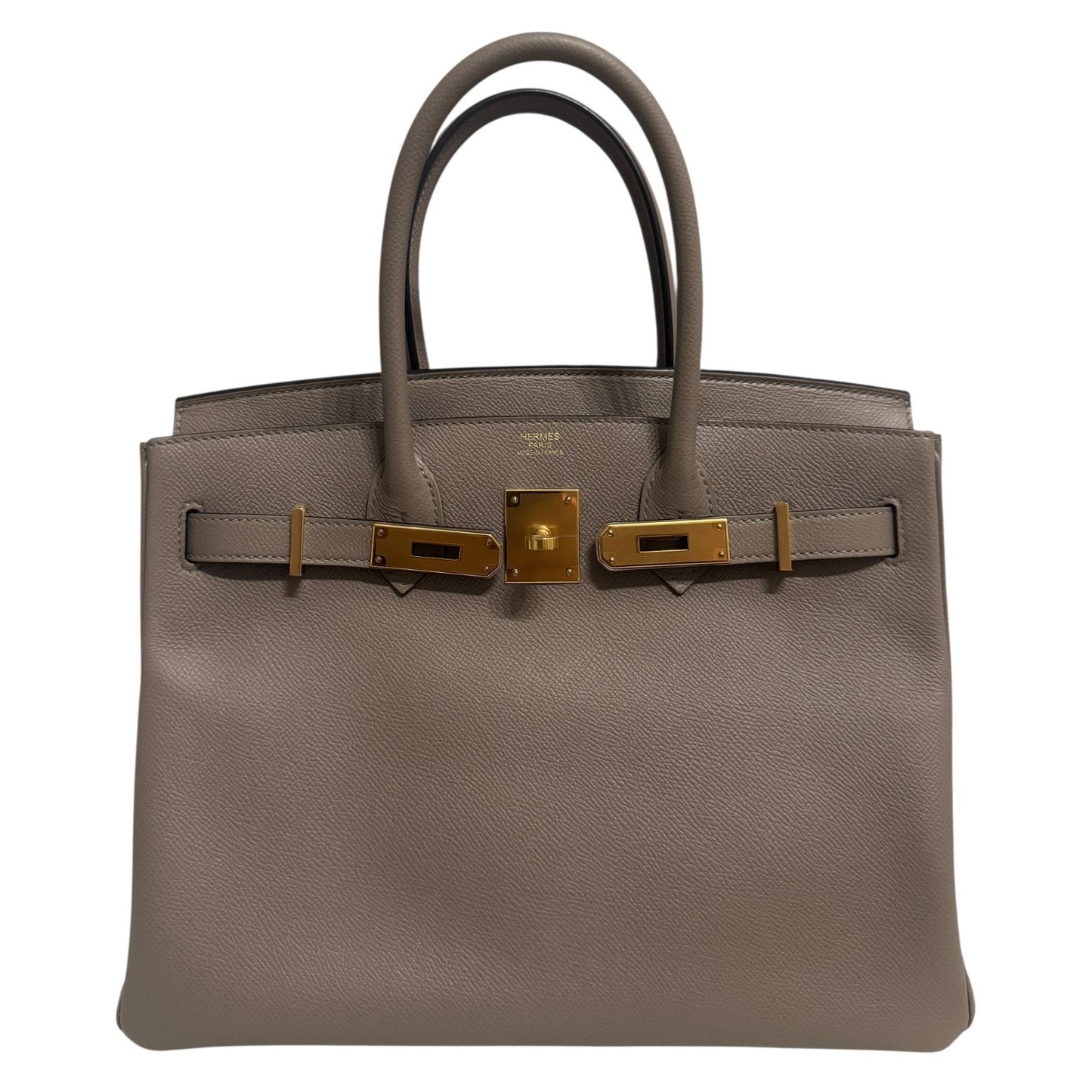 Hermes Birkin 30 Gris Asphalt Gray Epsom Leather Gold Hardware