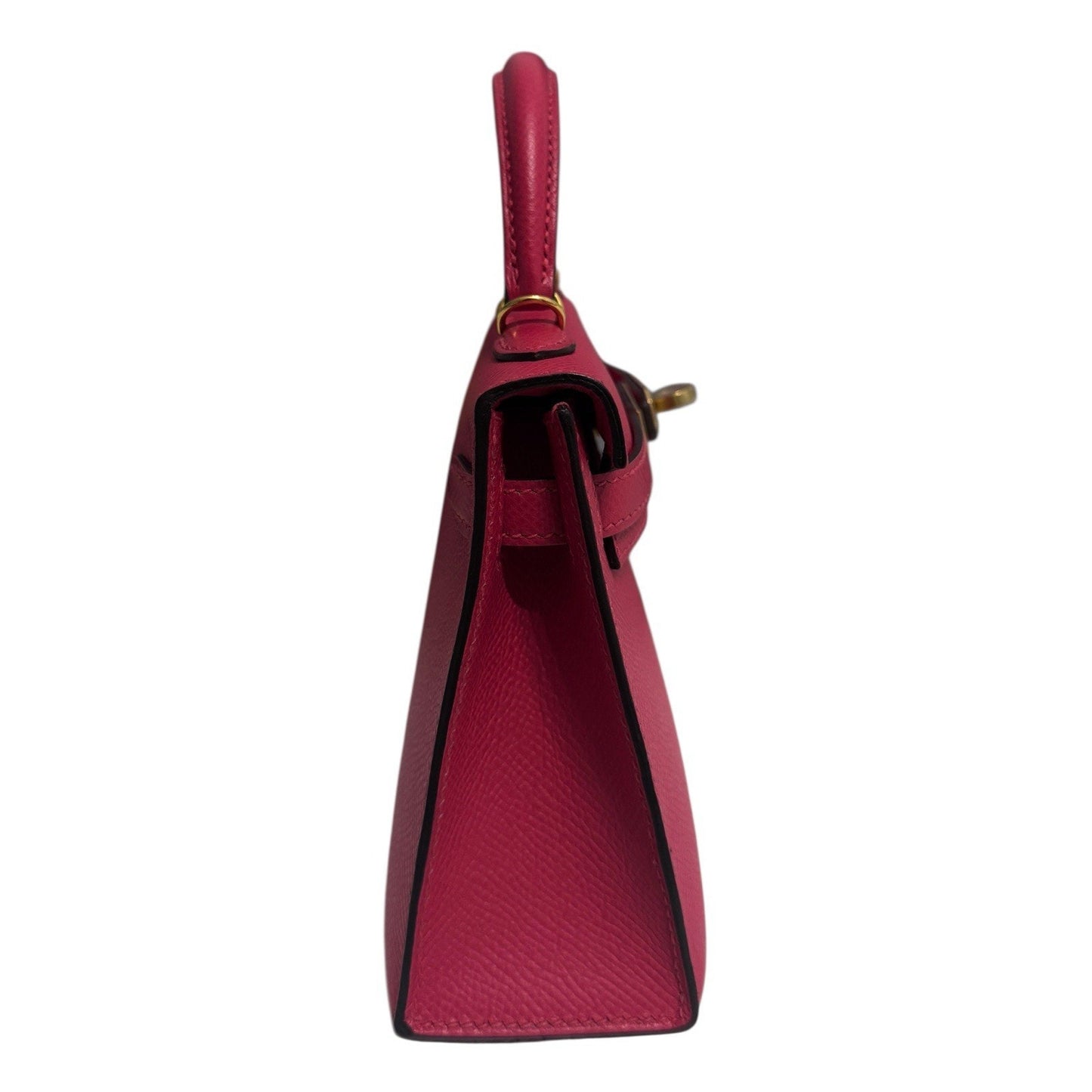 Hermes Kelly Mini 20 Rose Extreme Pink Epsom Leather Gold Hardware