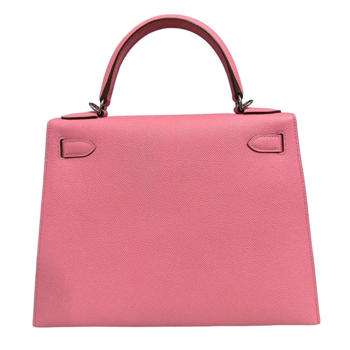 Hermes Kelly 28 Sellier Rose Confetti Pink Epsom Palladium Hardware