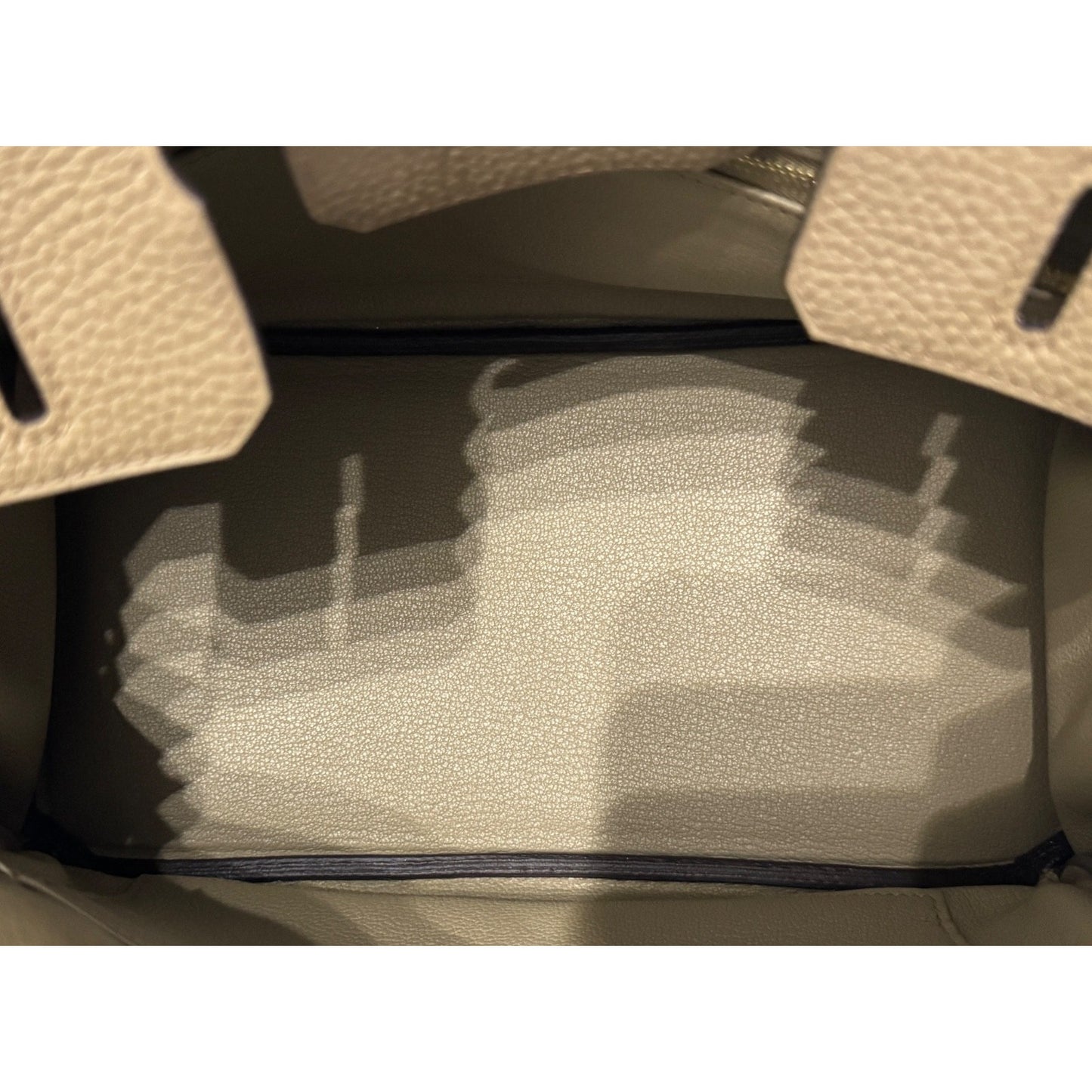 Hermes Birkin 25 Beige Marfa Togo Leather Gold Hardware NEW