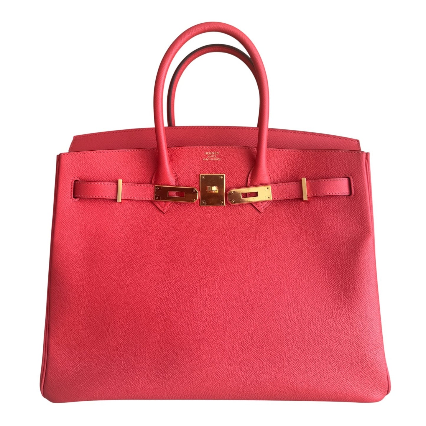 Hermes Birkin 35 Rose Jaipur Pink Epsom Leather Gold Hardware RARE