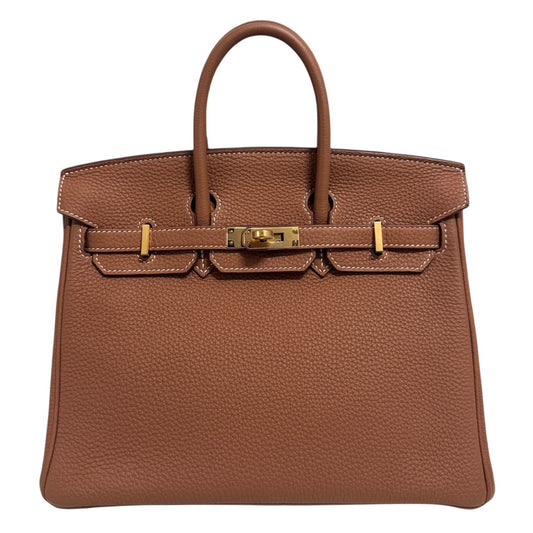 Hermes Birkin 25 Gold Tan Togo Leather Gold Hardware