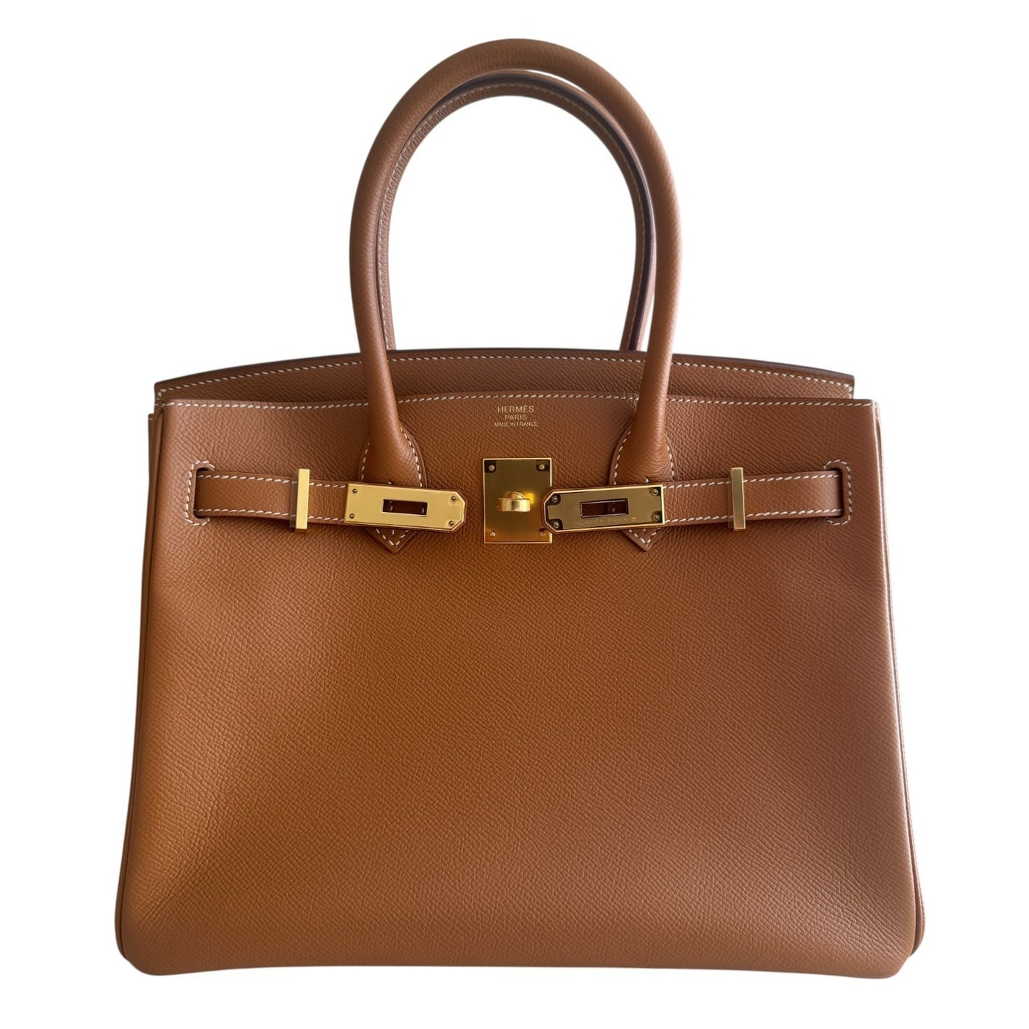 Hermes Birkin 30 Gold Tan Epsom Leather Gold Hardware RARE