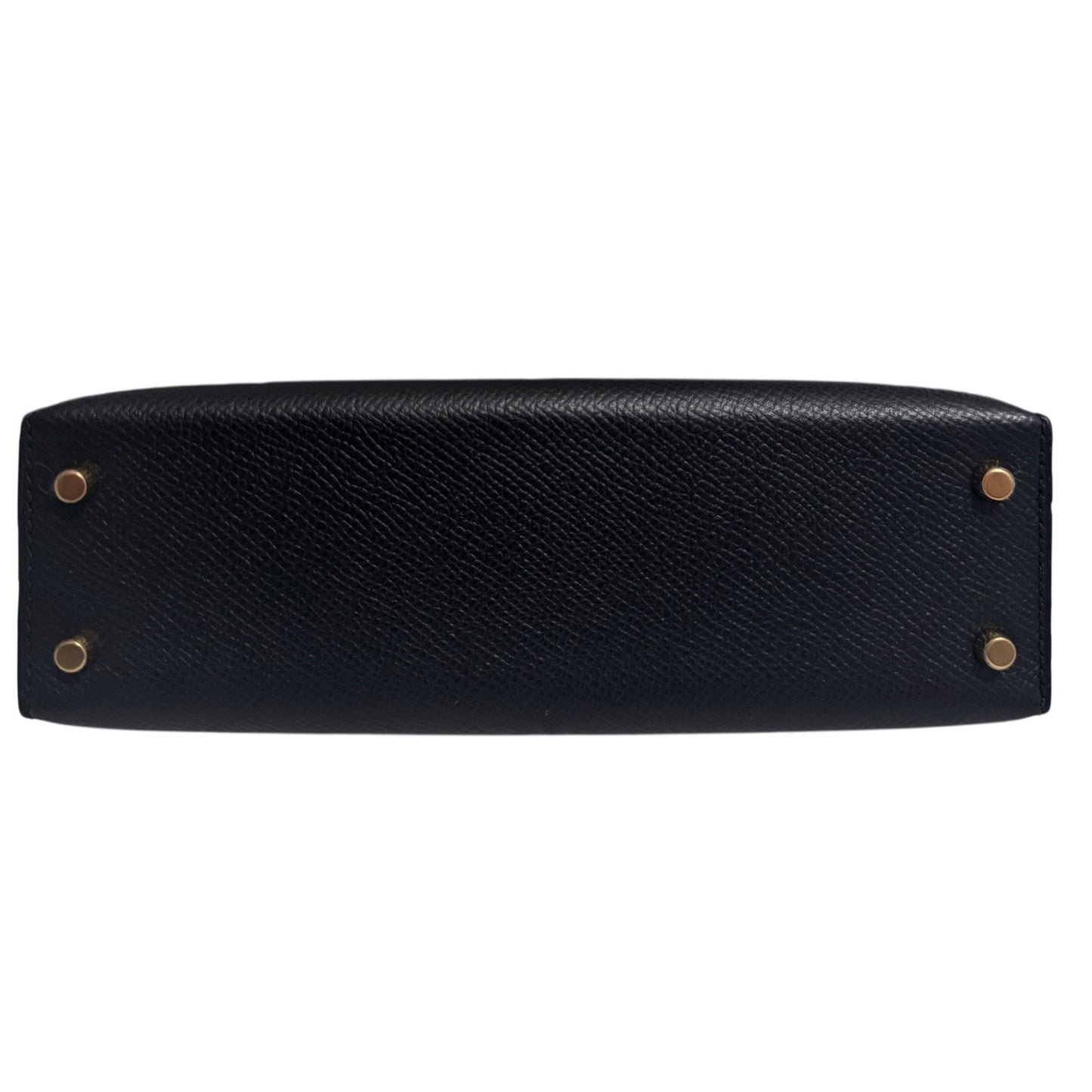 Hermes Kelly Mini 20 Black Noir Epsom Leather Gold Hardware