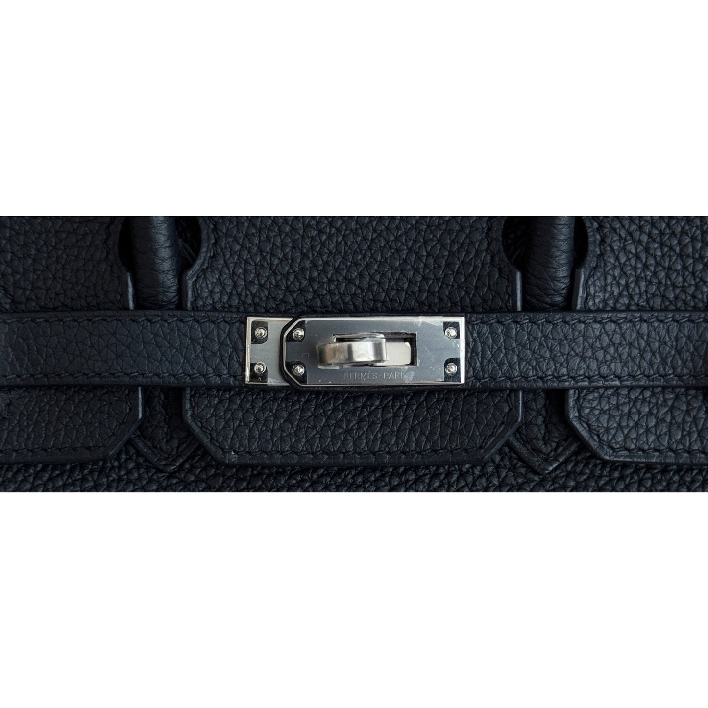 Hermes Birkin 25 Bleu Nuit Dark Blue Togo Leather Palladium Hardware RARE